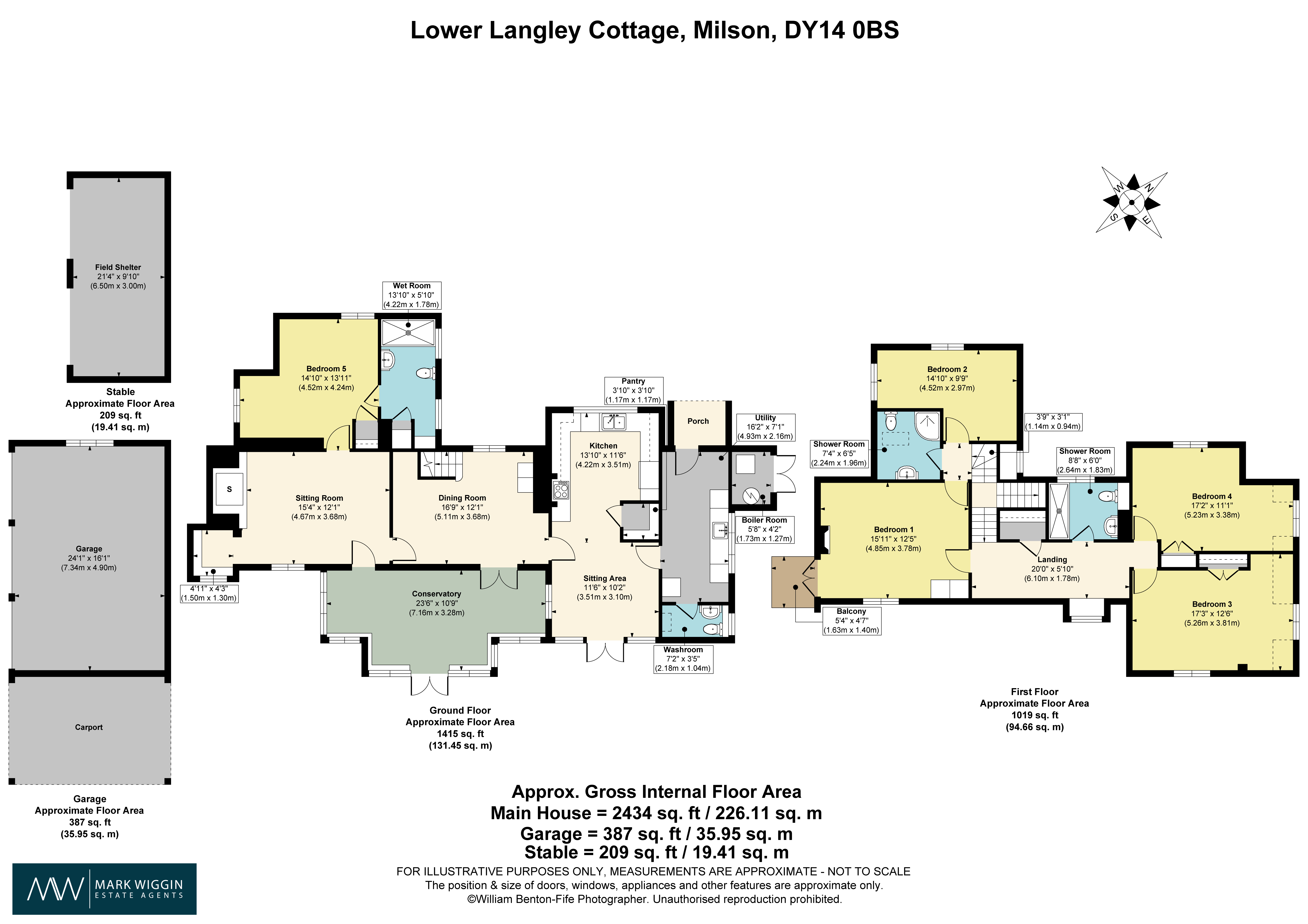 Lower Langley Cottage,, Milson, Shropshire floorplan