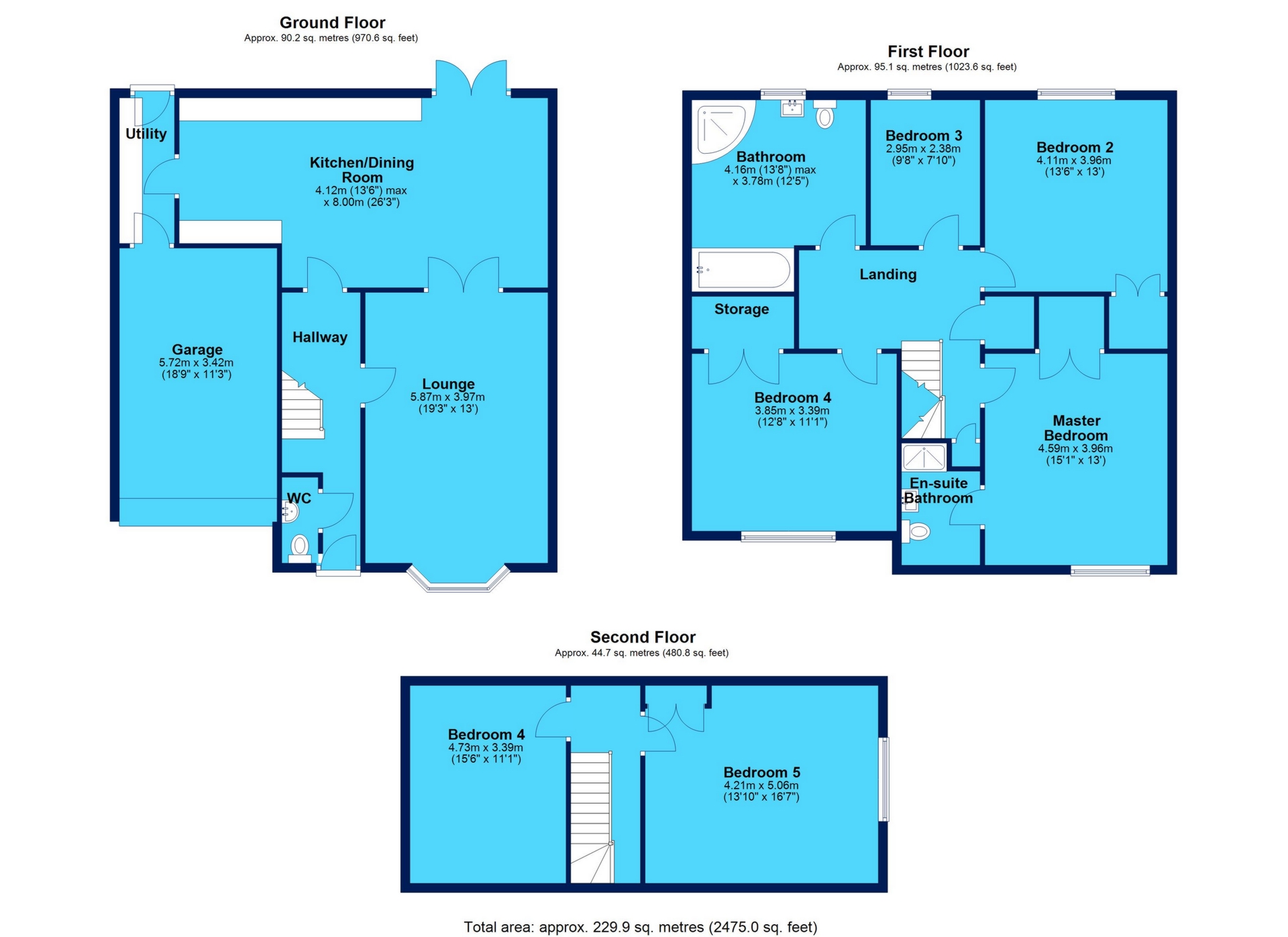 26, York Avenue, Ebbw Vale floorplan
