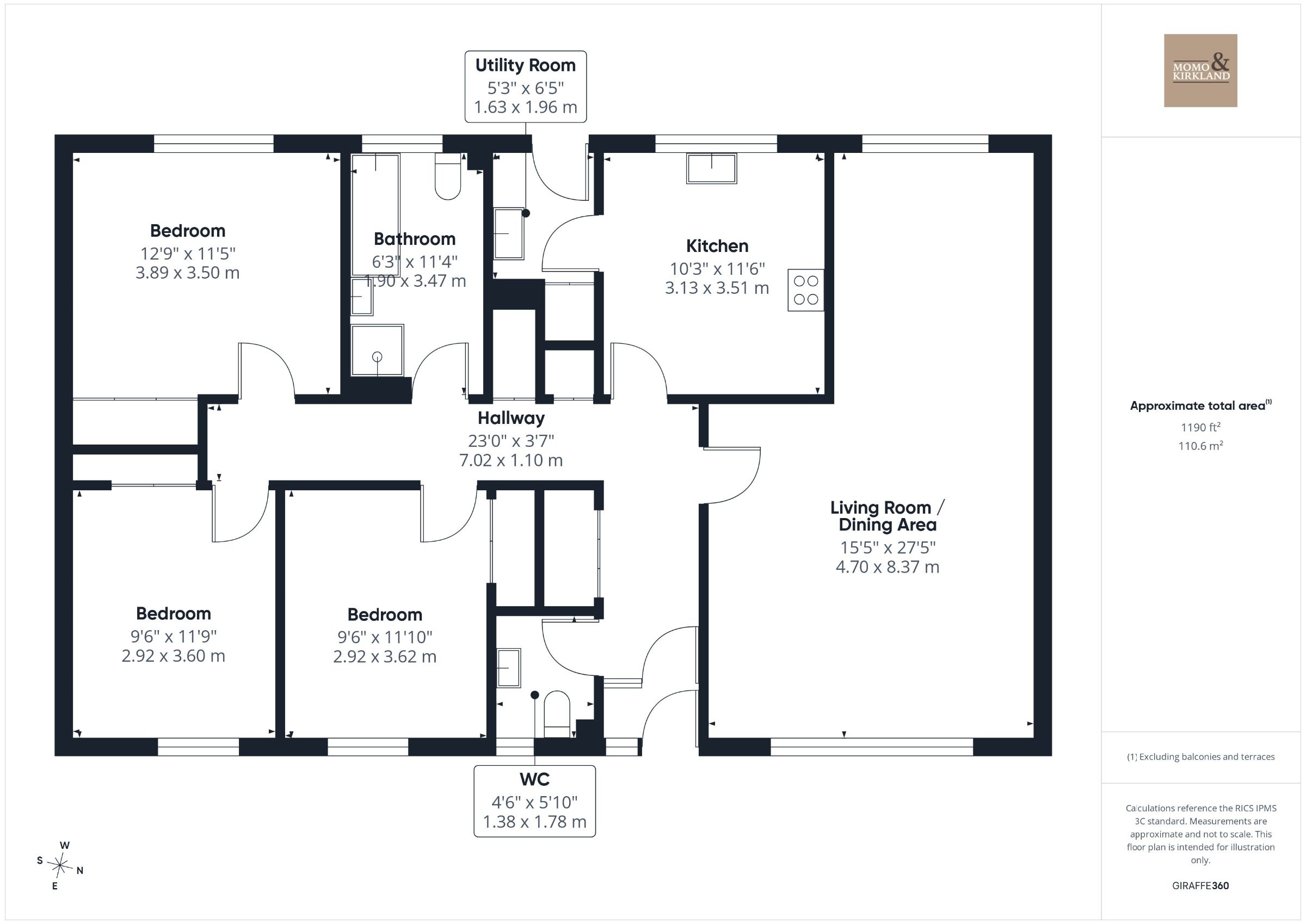 61 Broompark Road, Glasgow floorplan