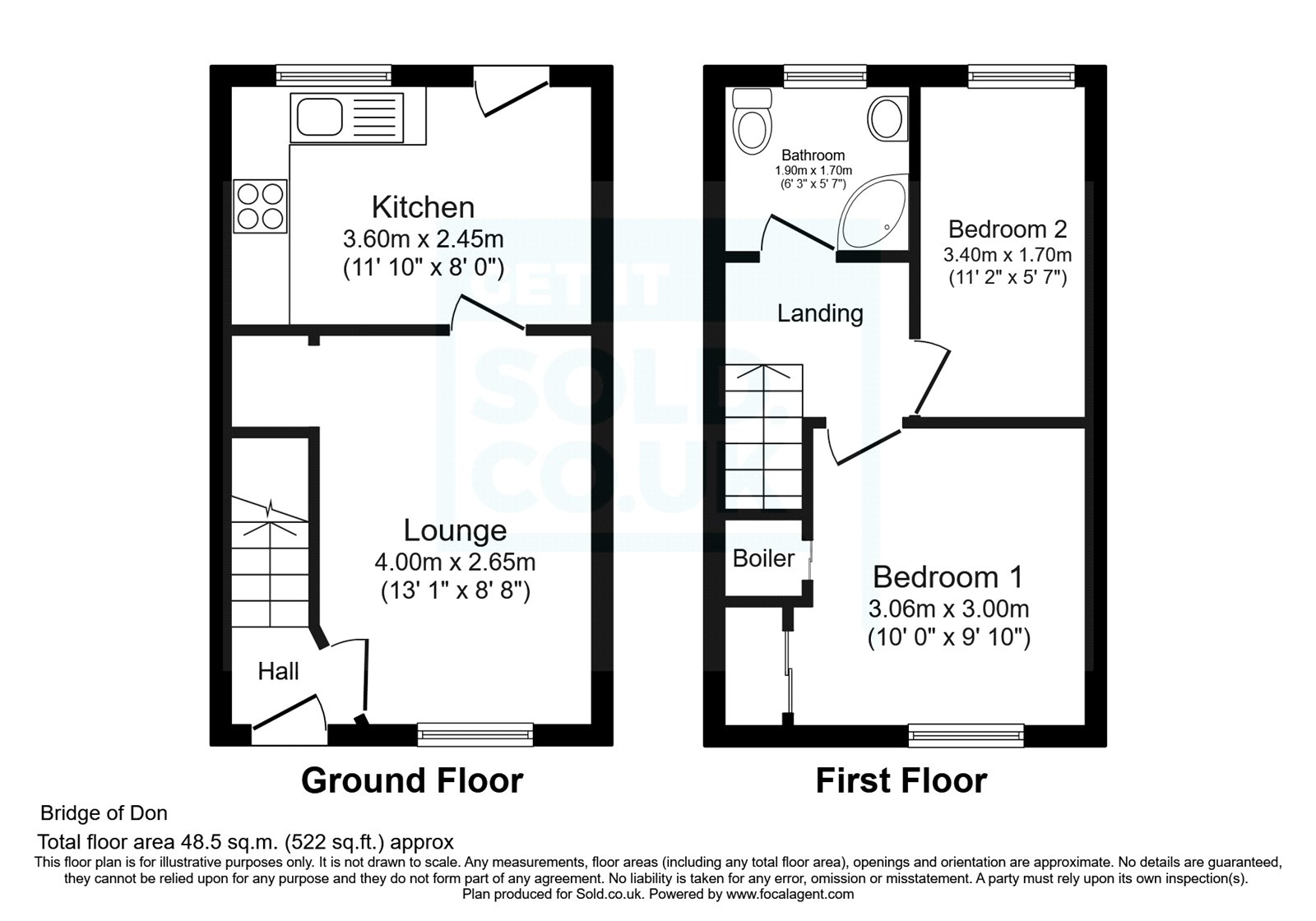 Ashwood Road, Bridge Of Don, Aberdeen, Aberdeenshire AB22, 2 bedroom