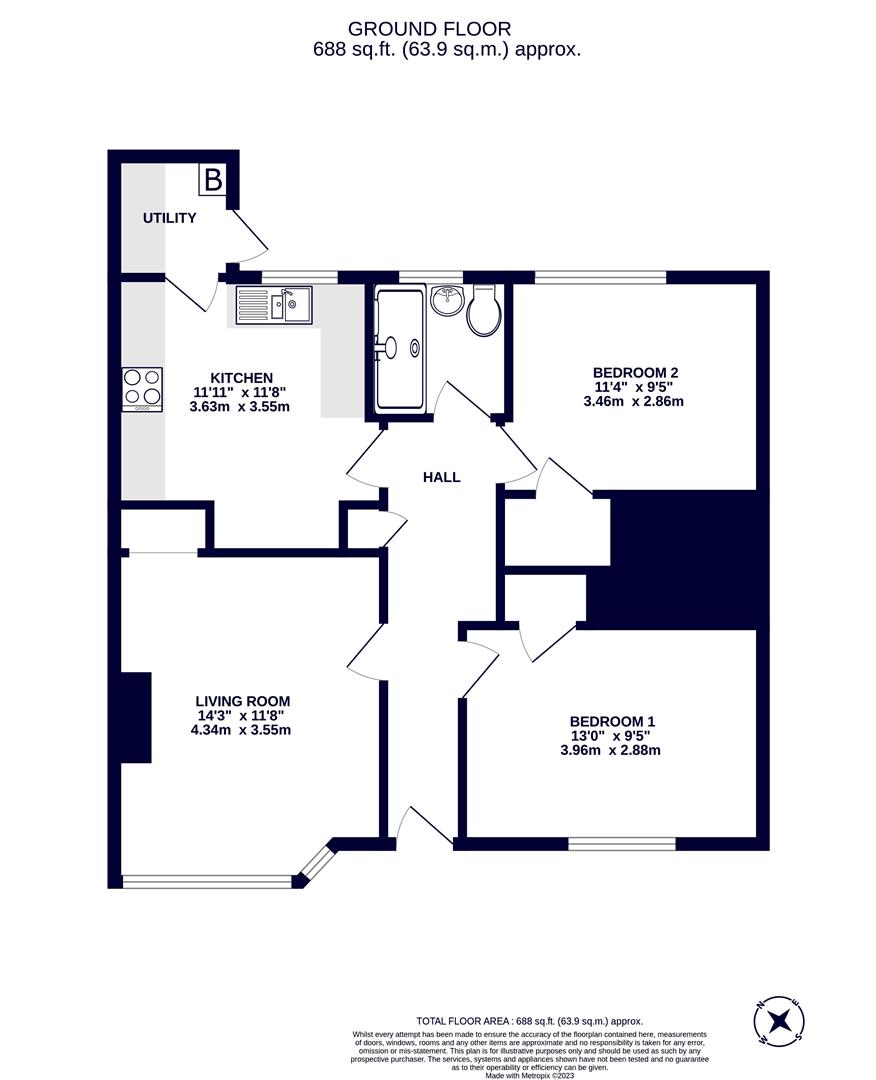 3, Peggotty Way, Hillingdon floorplan