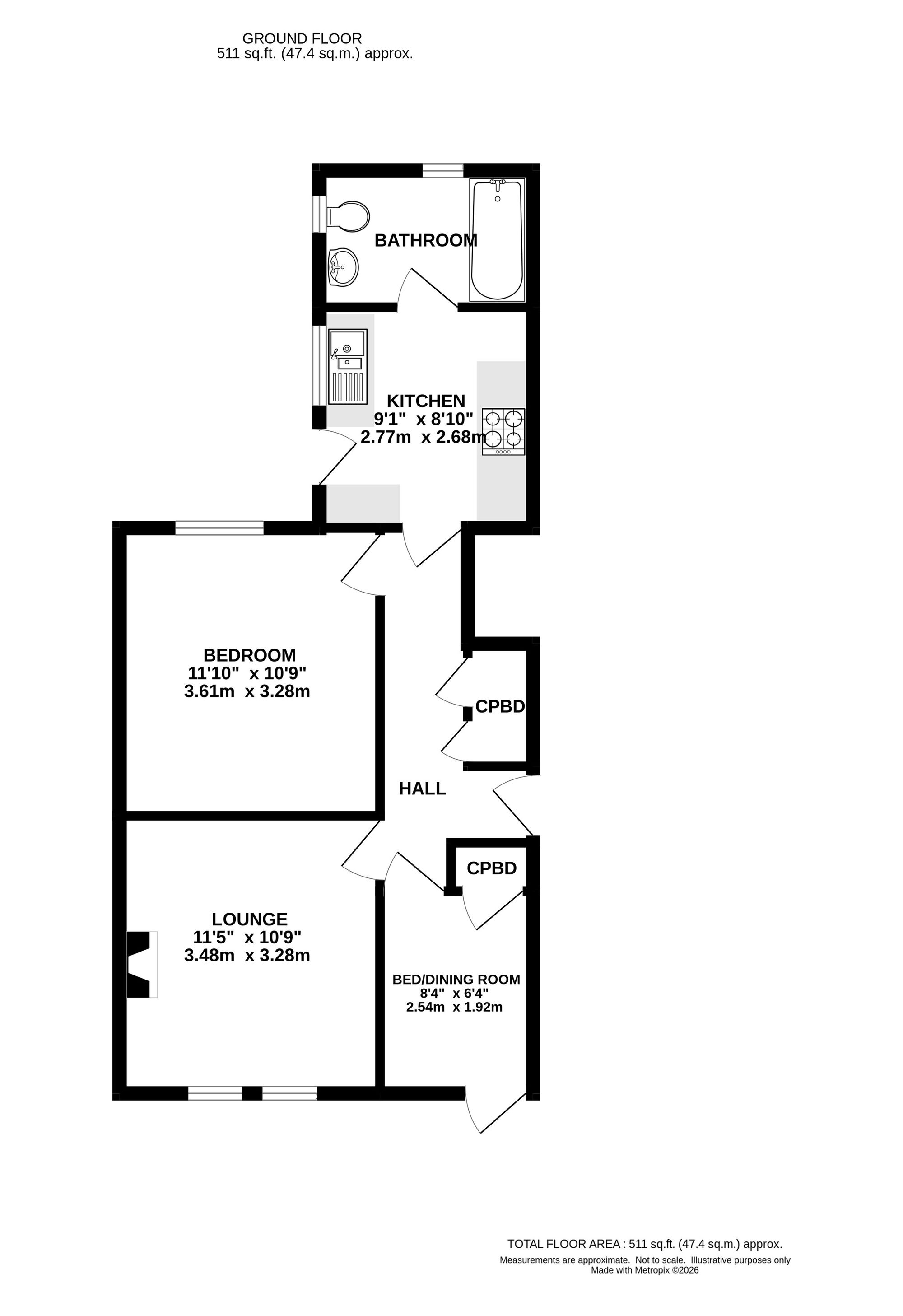 15 Dale Road, Buxton floorplan