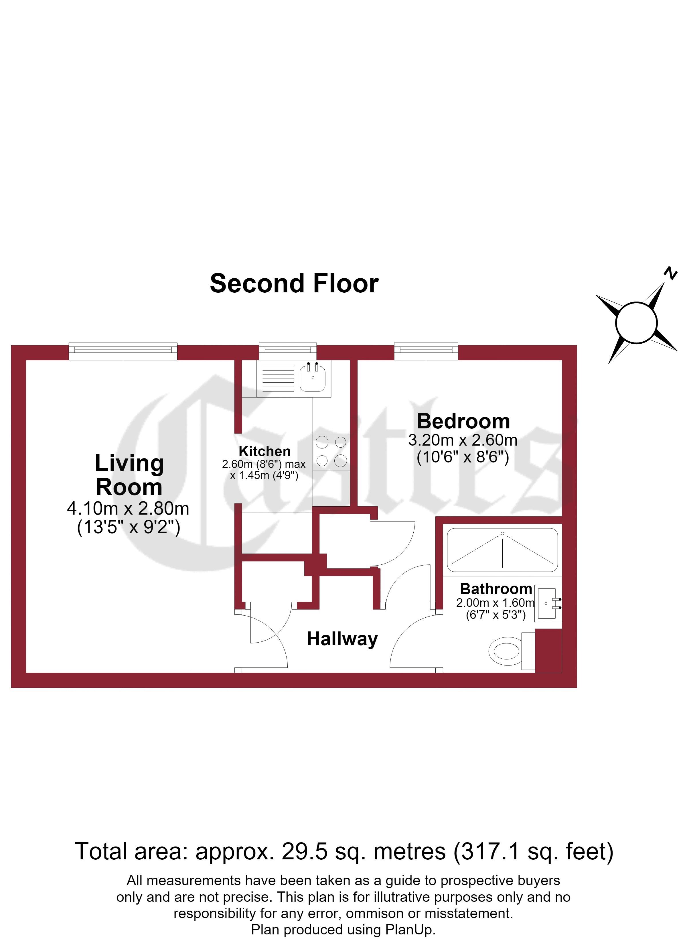 Flat 42, Cobbins Bank, Waltham Abbey floorplan