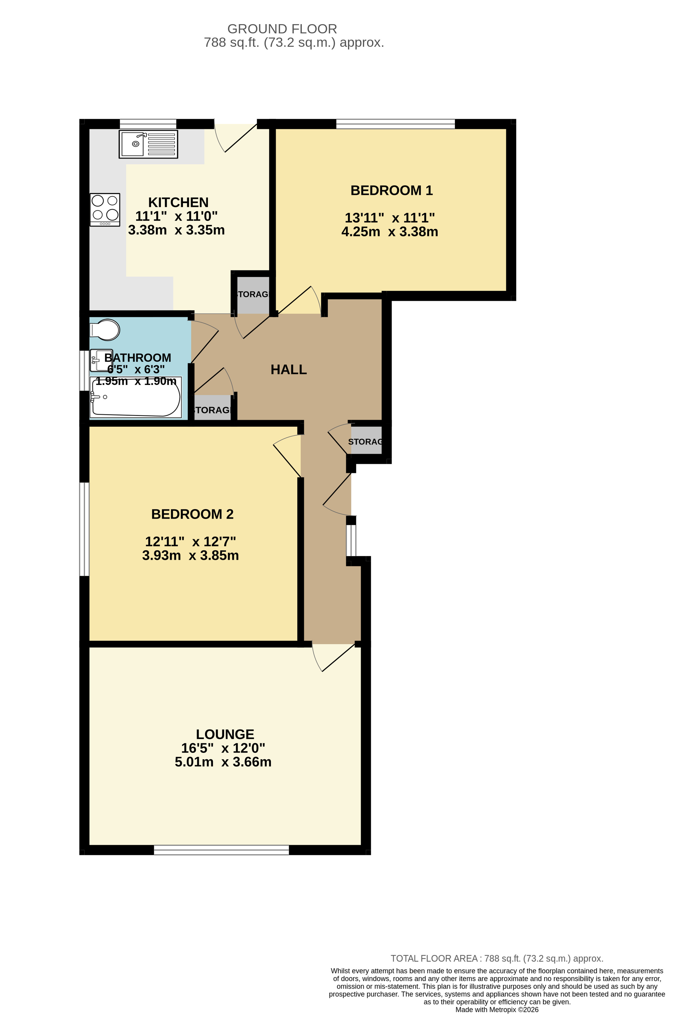 Mill Road, Aveley floorplan