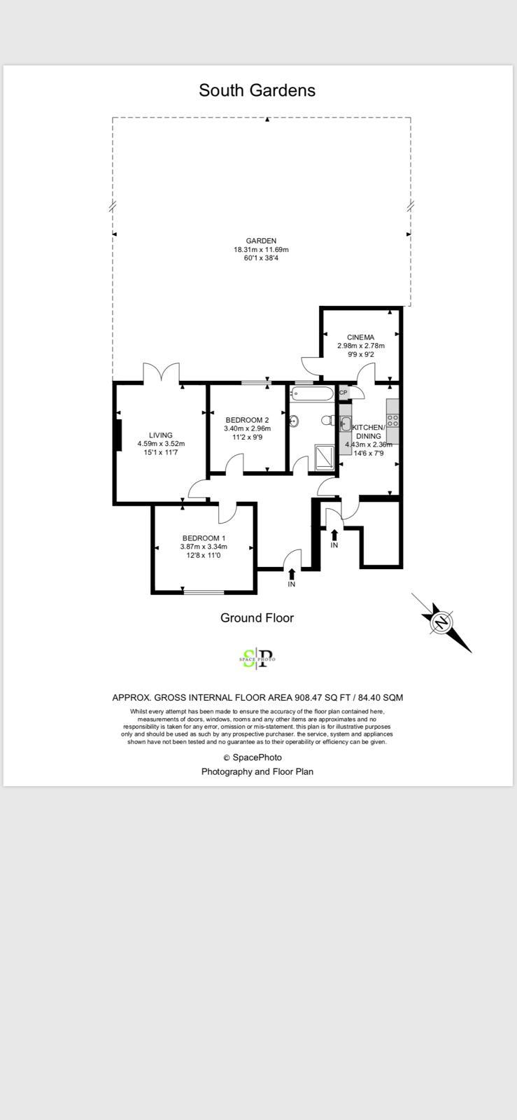 2 Bedrooms Maisonette for sale in South Gardens, The Avenue, Wembley HA9