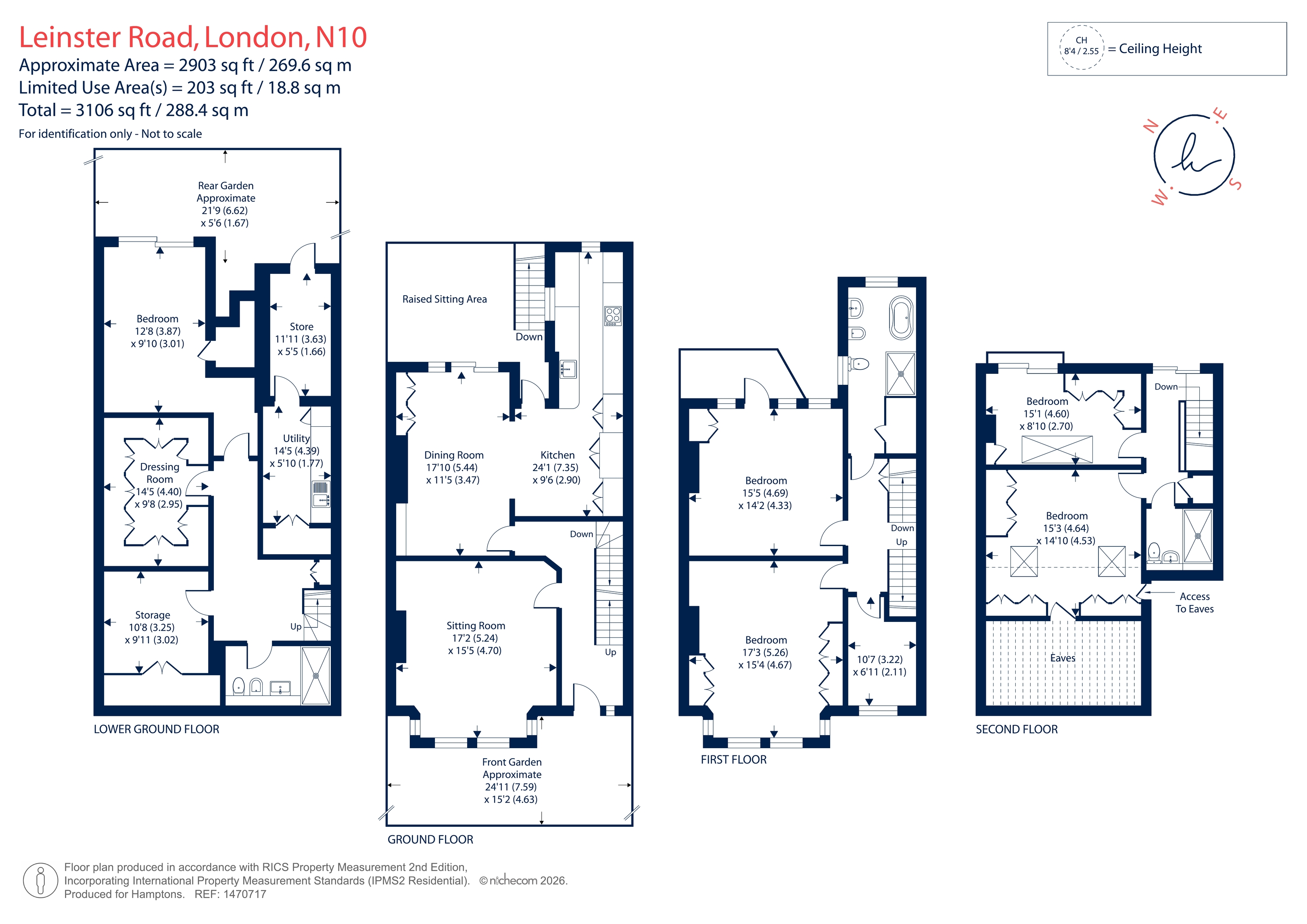 19, Leinster Road, London floorplan