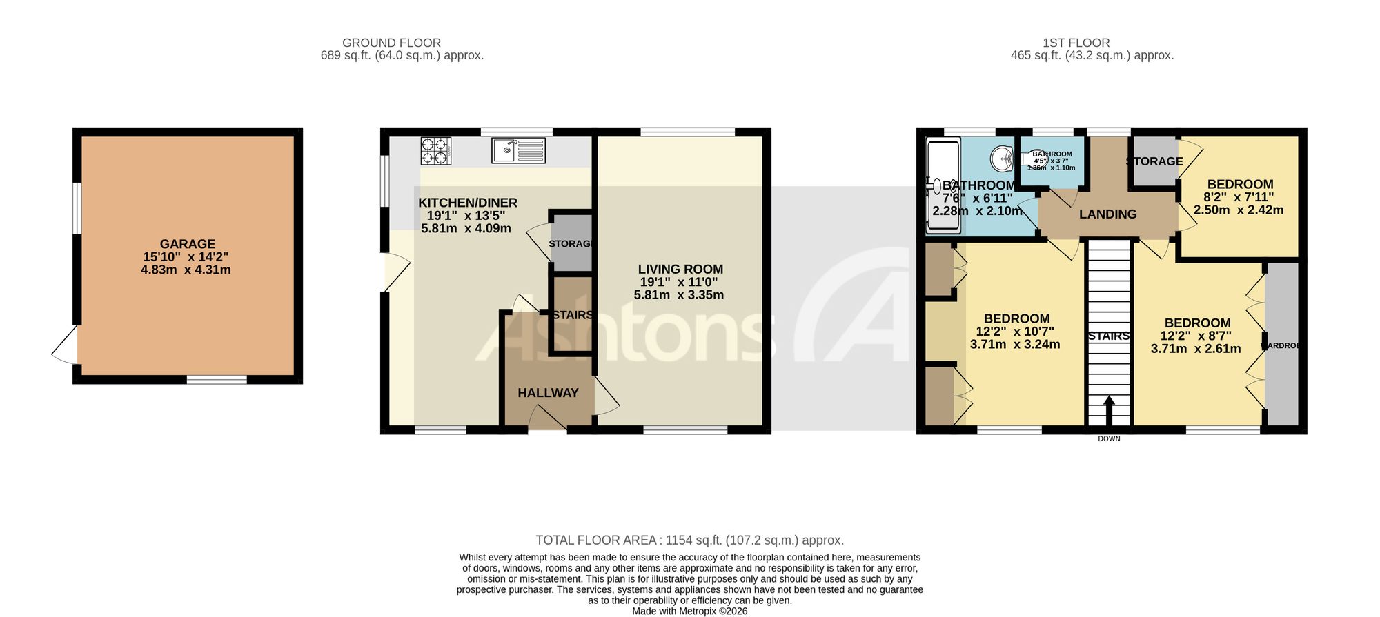 7 Cherry Tree Road, Warrington floorplan
