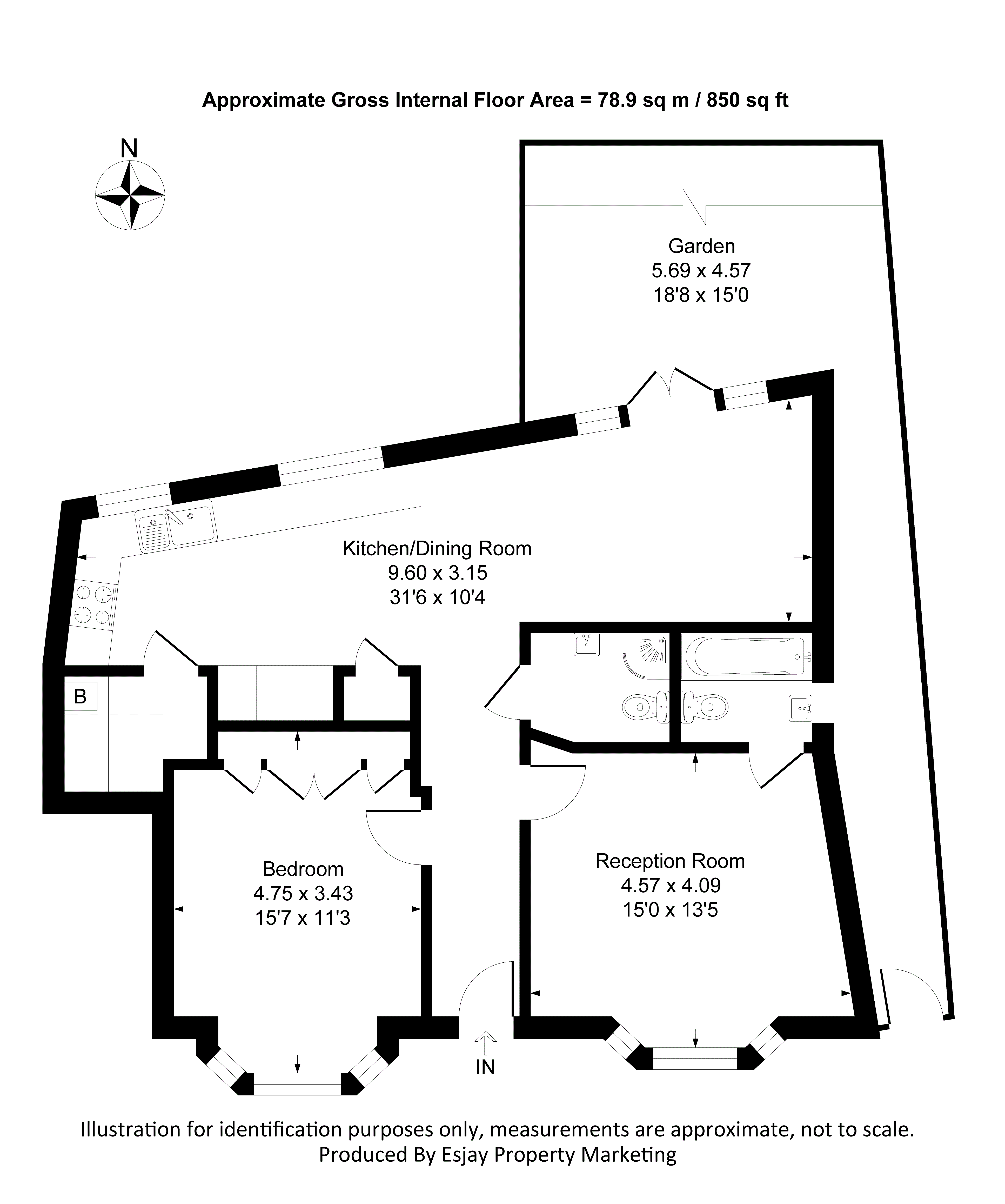 20A, Lawn Close, New Malden floorplan