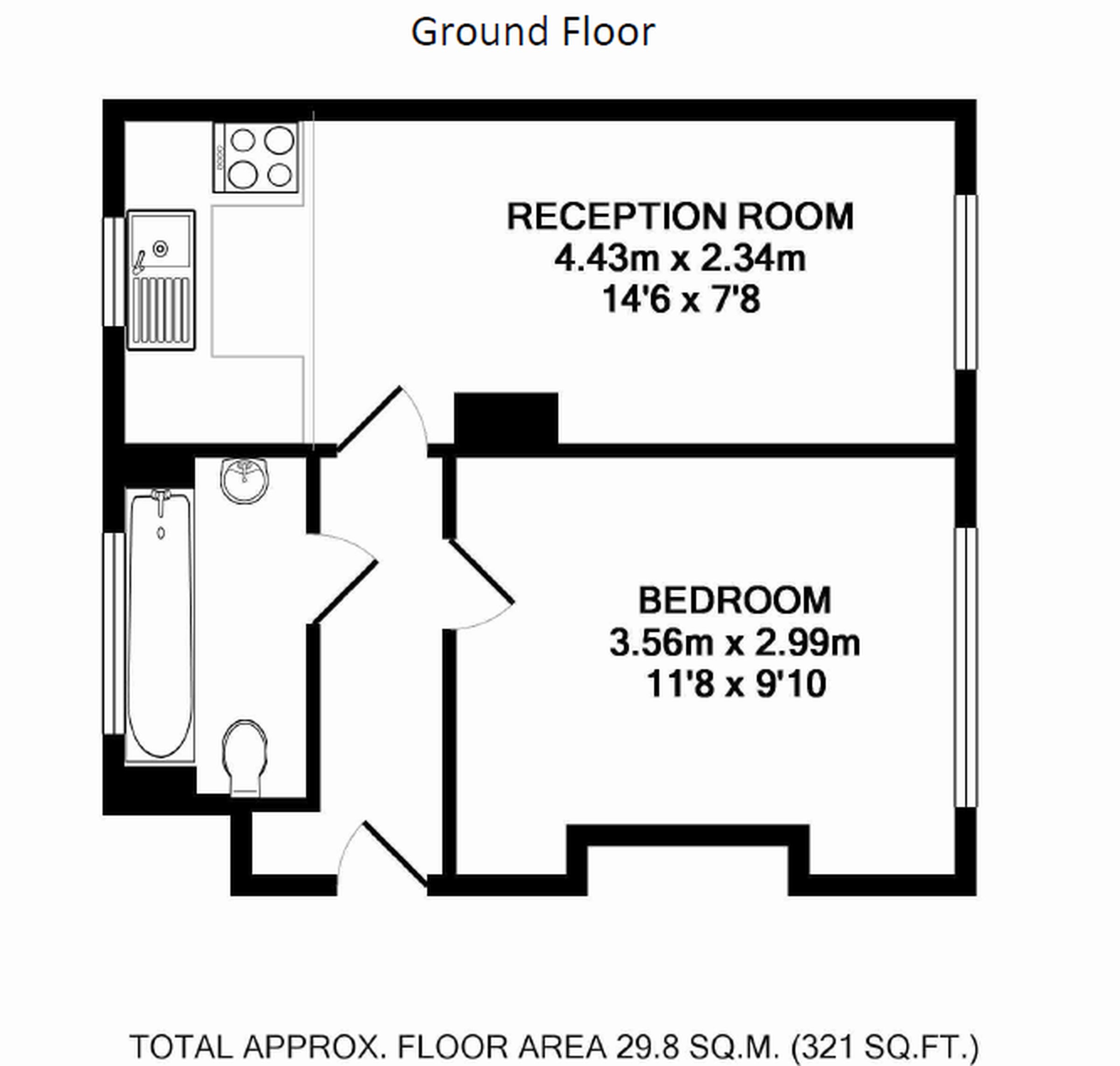 Hoe Lane, London floorplan