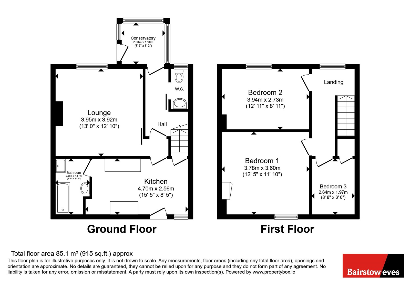 13, George Street, Mansfield floorplan