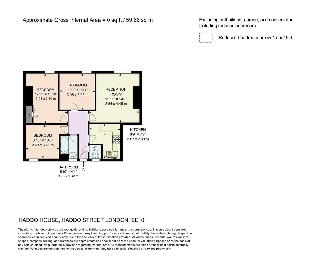 Flat 22 Haddo House, Haddo Street, London floorplan