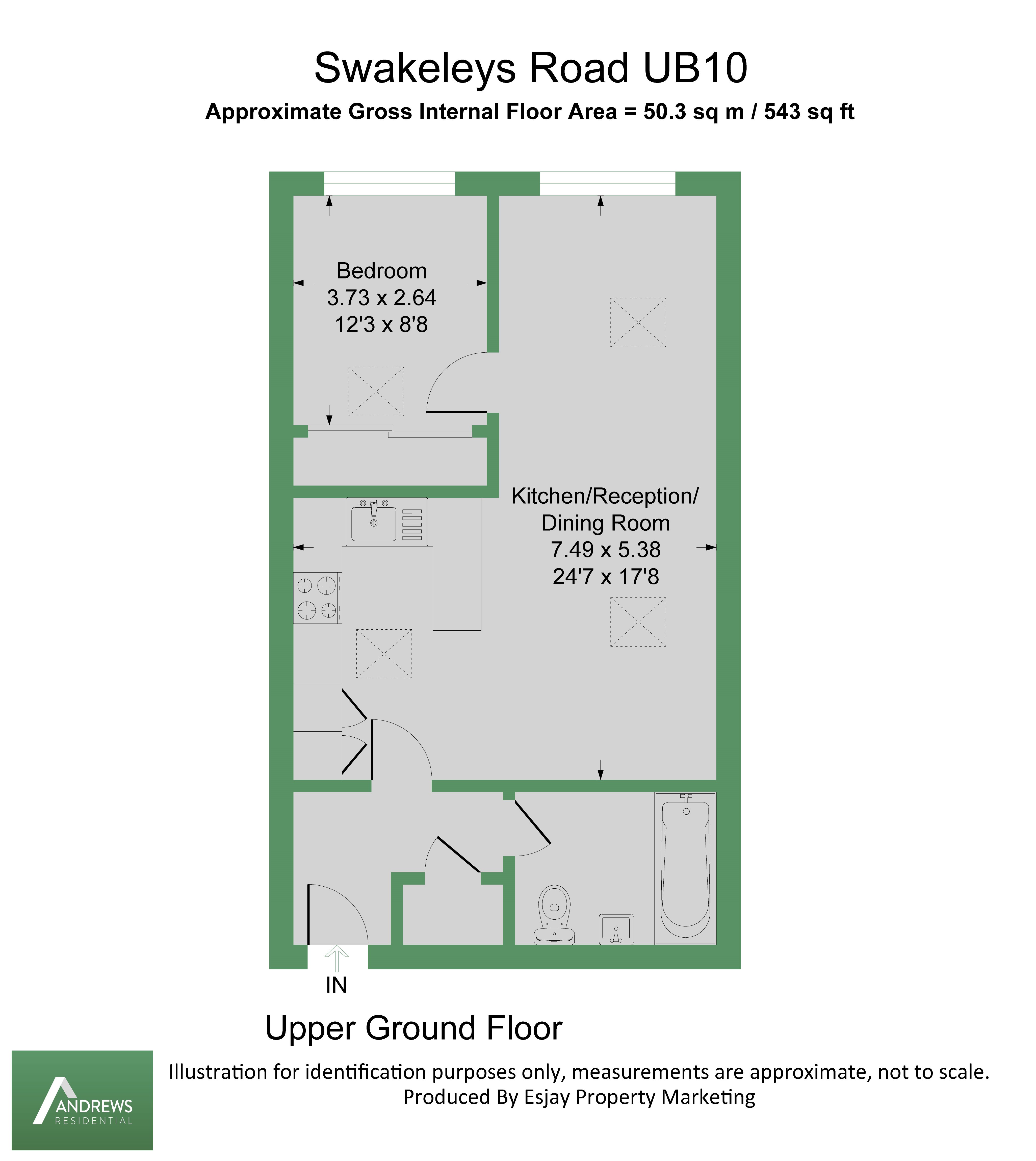 Flat 2, 219, Swakeleys Road, Uxbridge floorplan