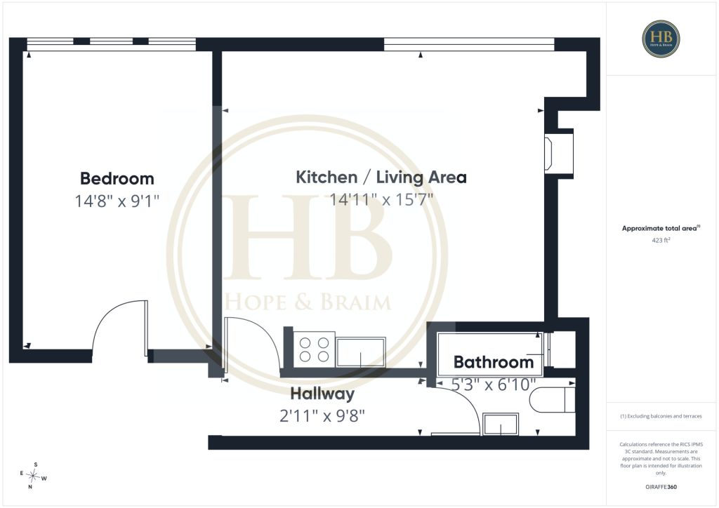 Flat 6, 23 St. Hildas Terrace, Whitby floorplan