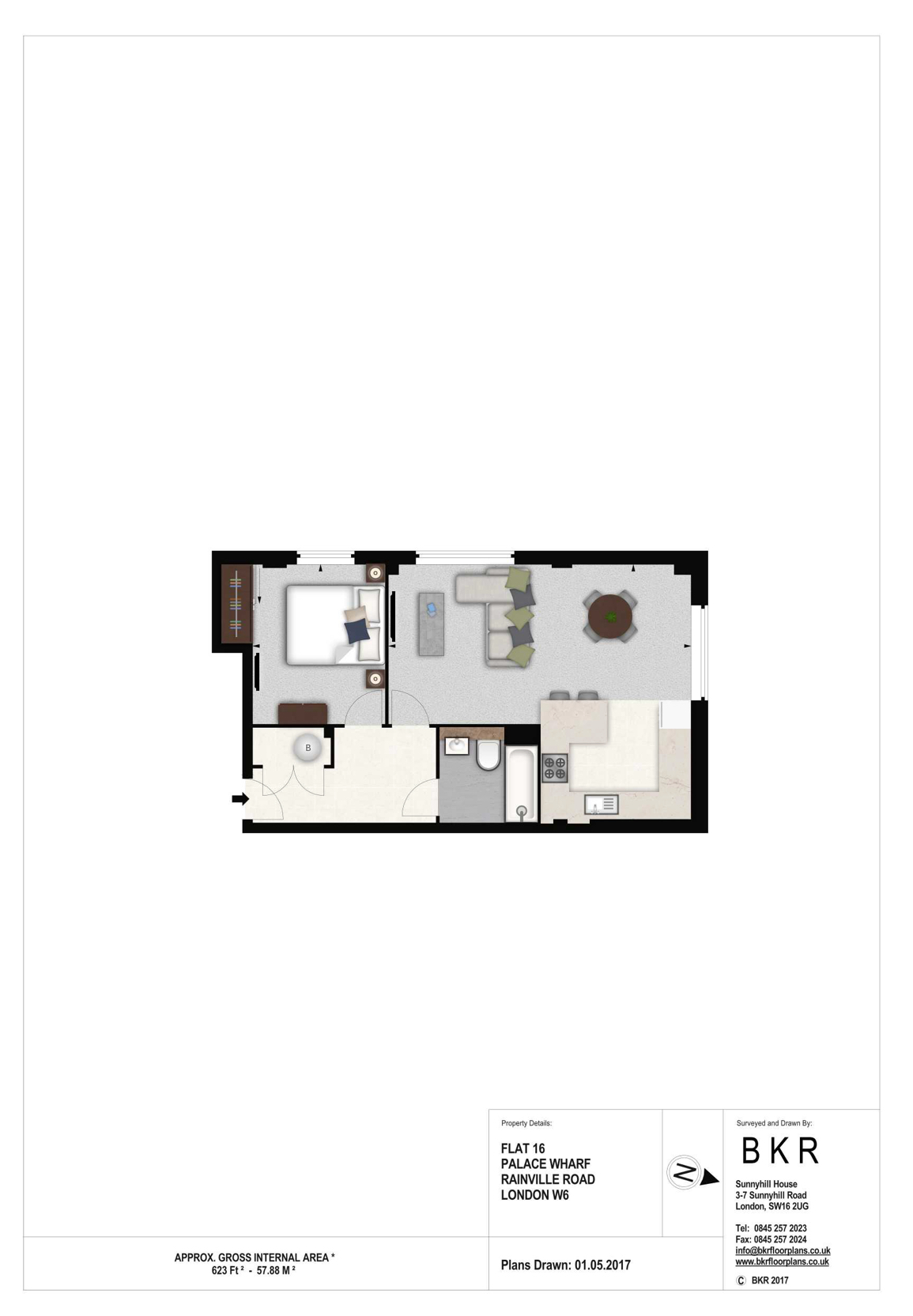 Rainville Road, London floorplan