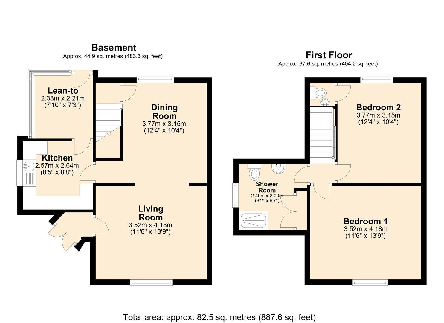 623, Sheffield Road, Chesterfield floorplan