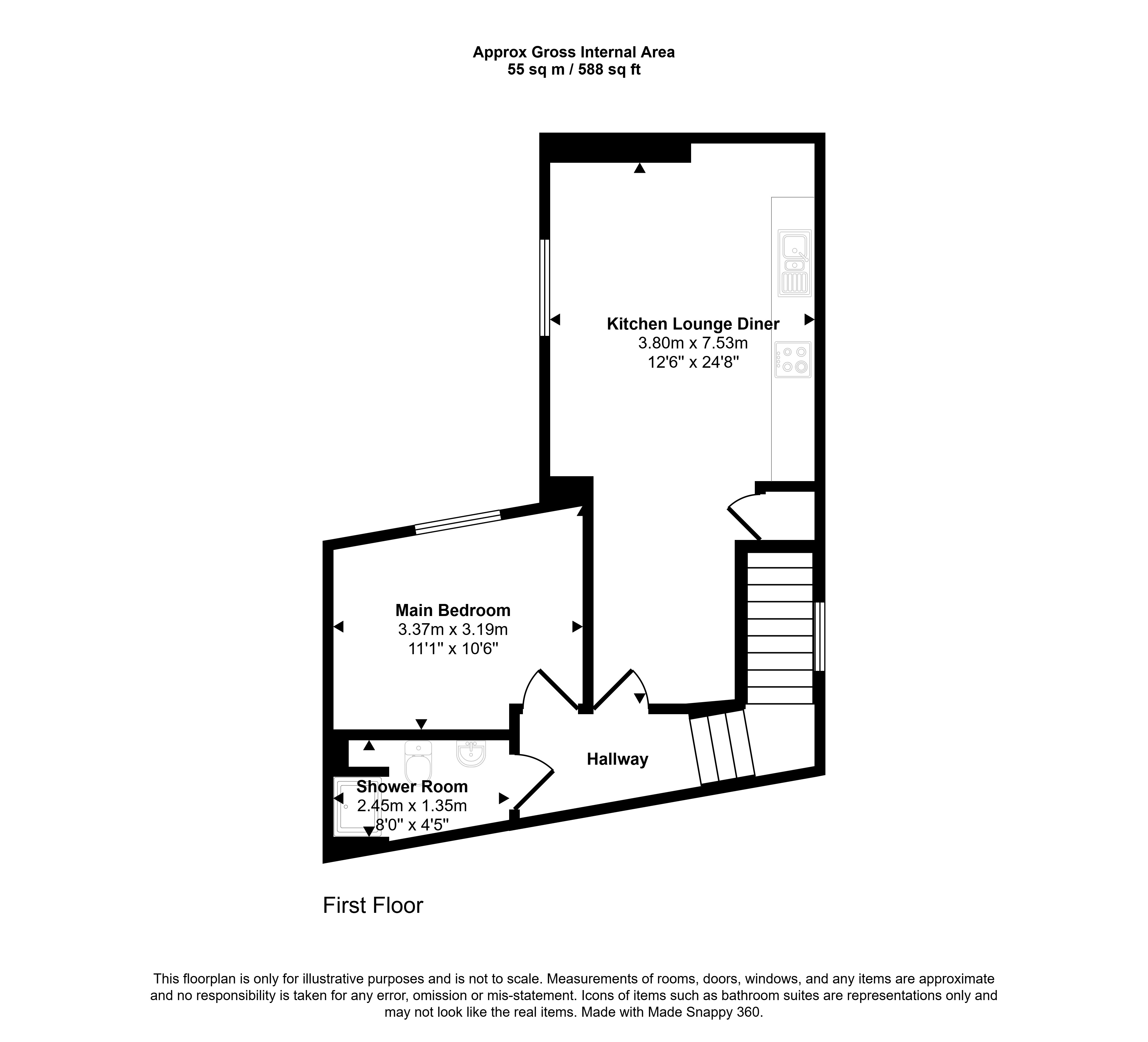Courtyard Flat, Midhurst floorplan