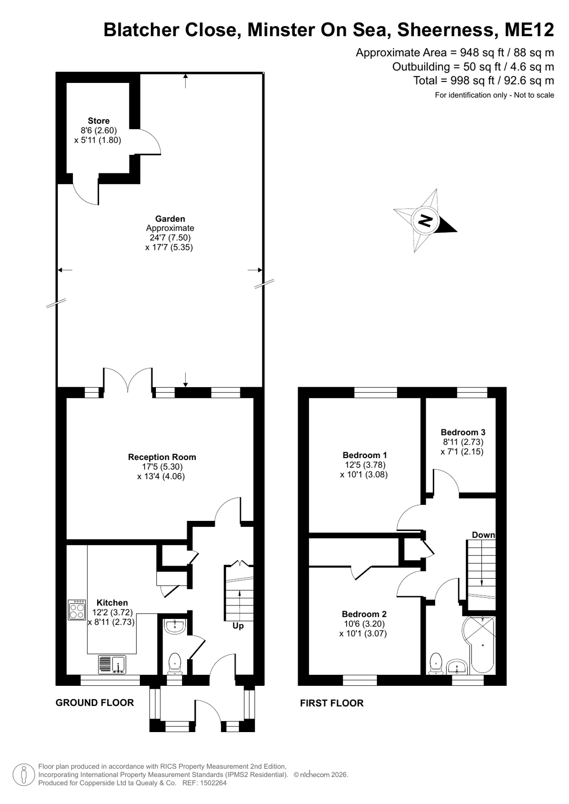 9, Blatcher Close, Sheerness floorplan