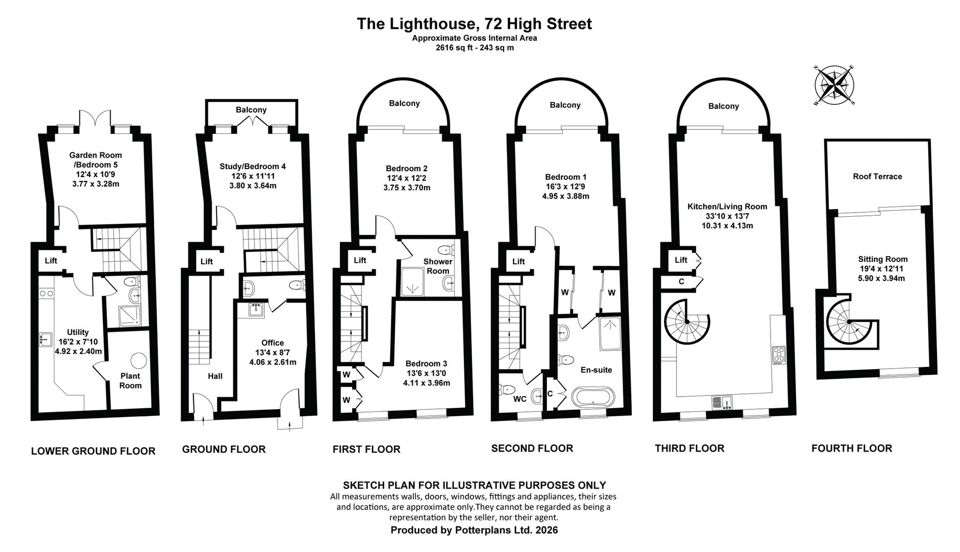The Lighthouse, 72, High Street, Cowes floorplan