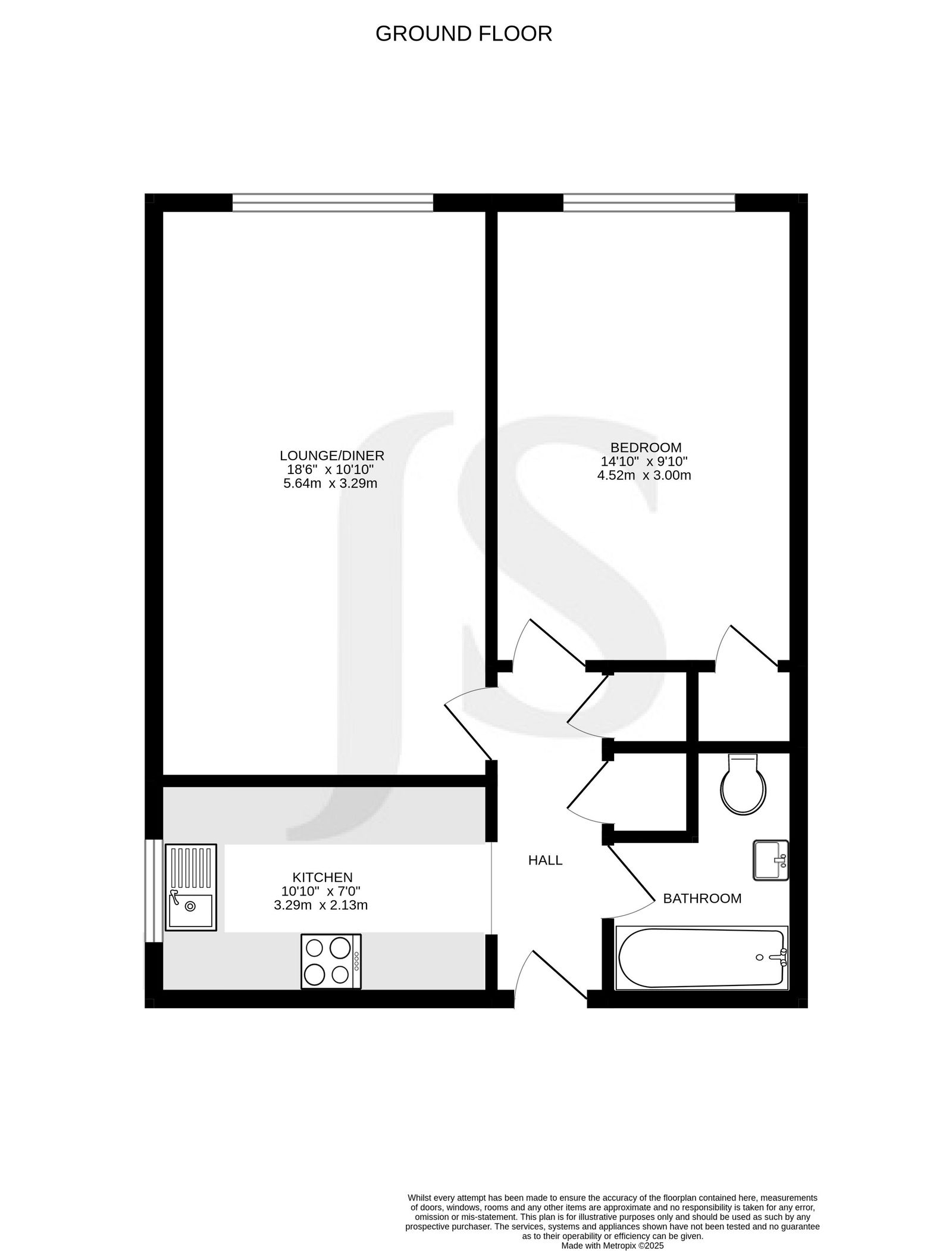 Queensmead,Flat 7, Franklin Road, Worthing floorplan