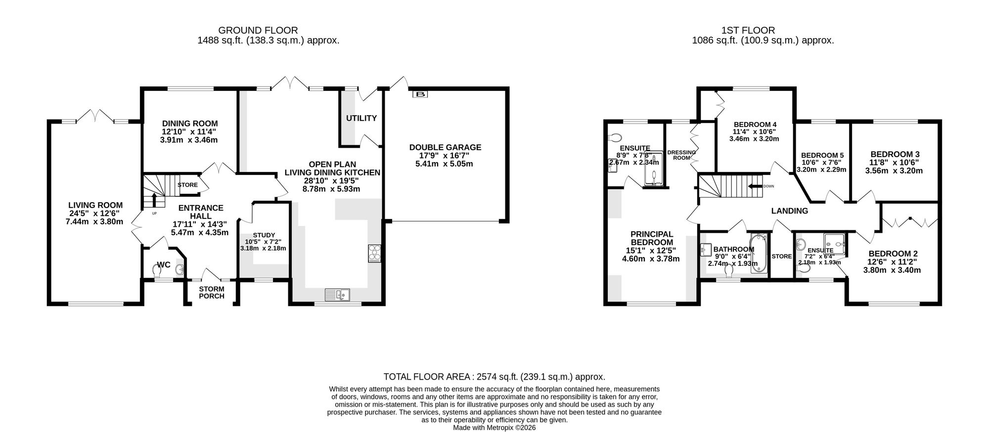 1 Elm Grange Cow Lane, Wilmslow floorplan