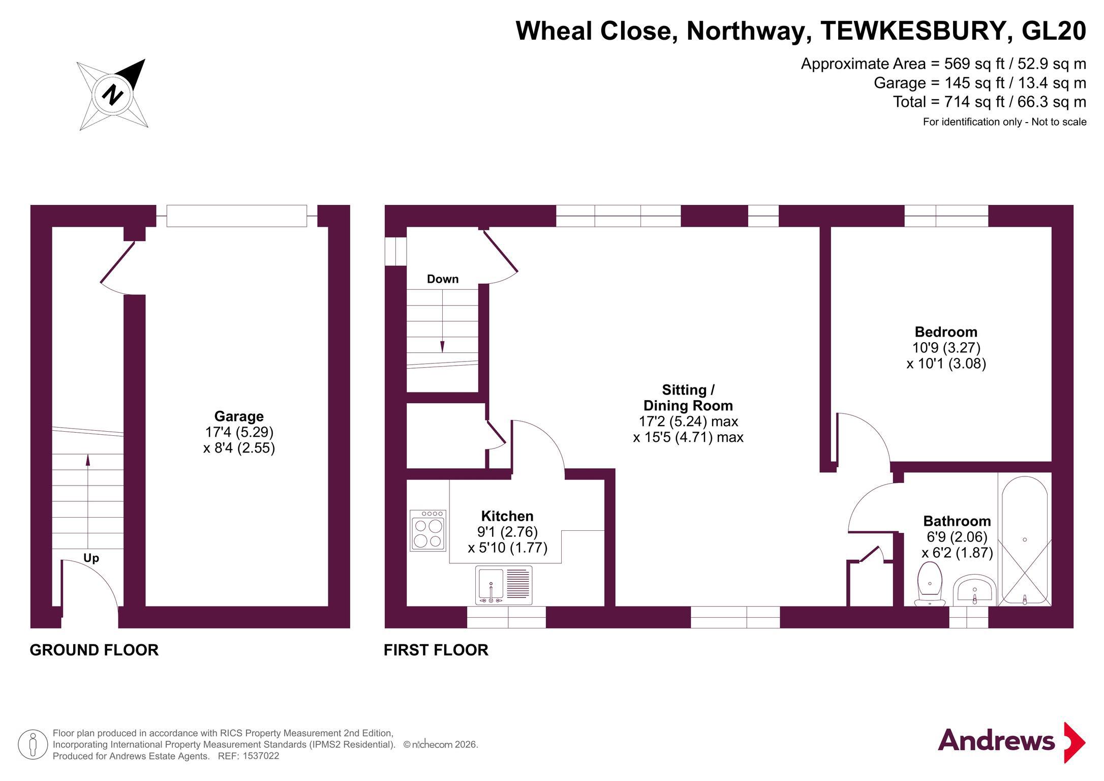 Wheal Close, TEWKESBURY floorplan