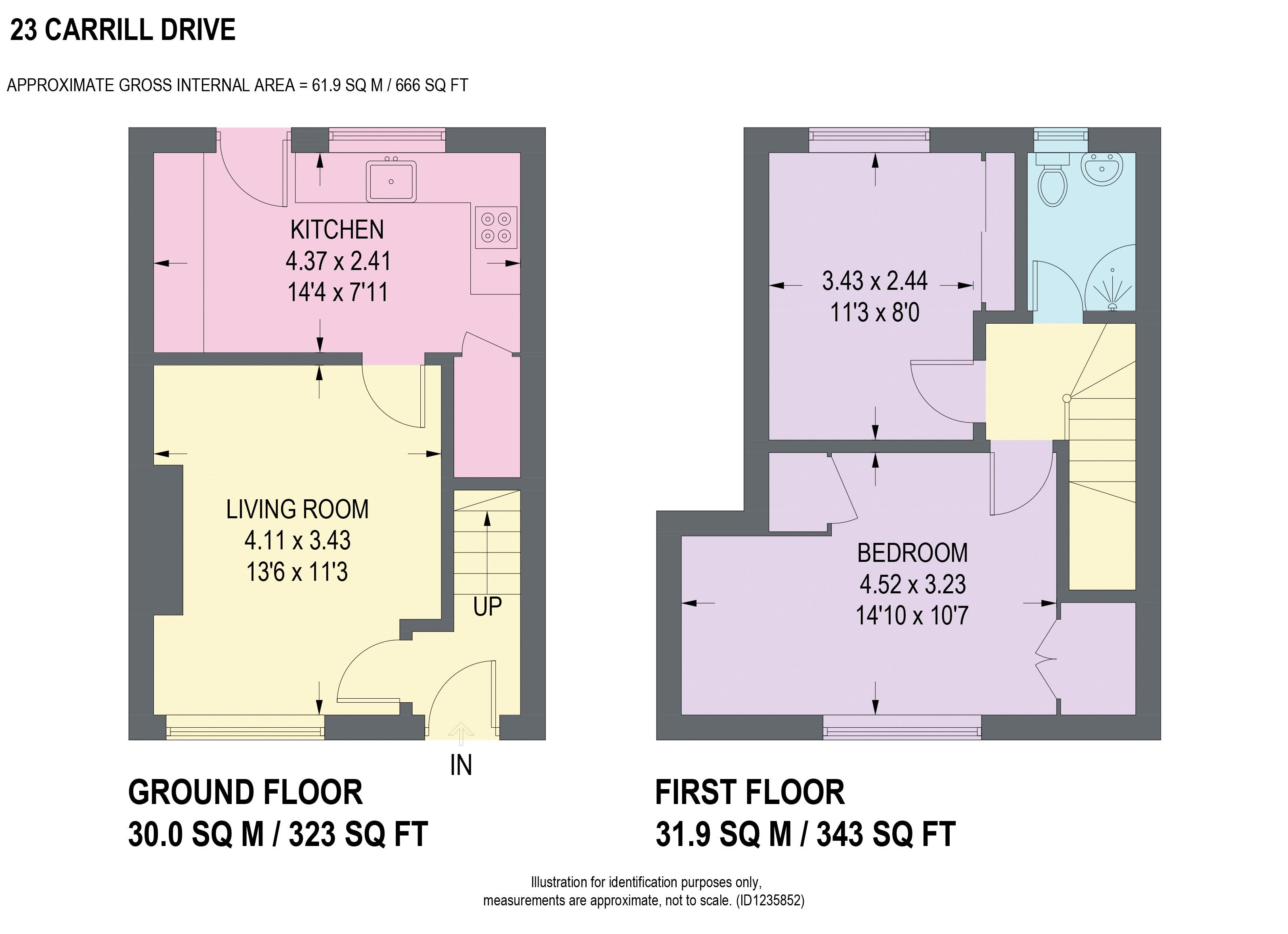 23, Carrill Drive, Sheffield floorplan
