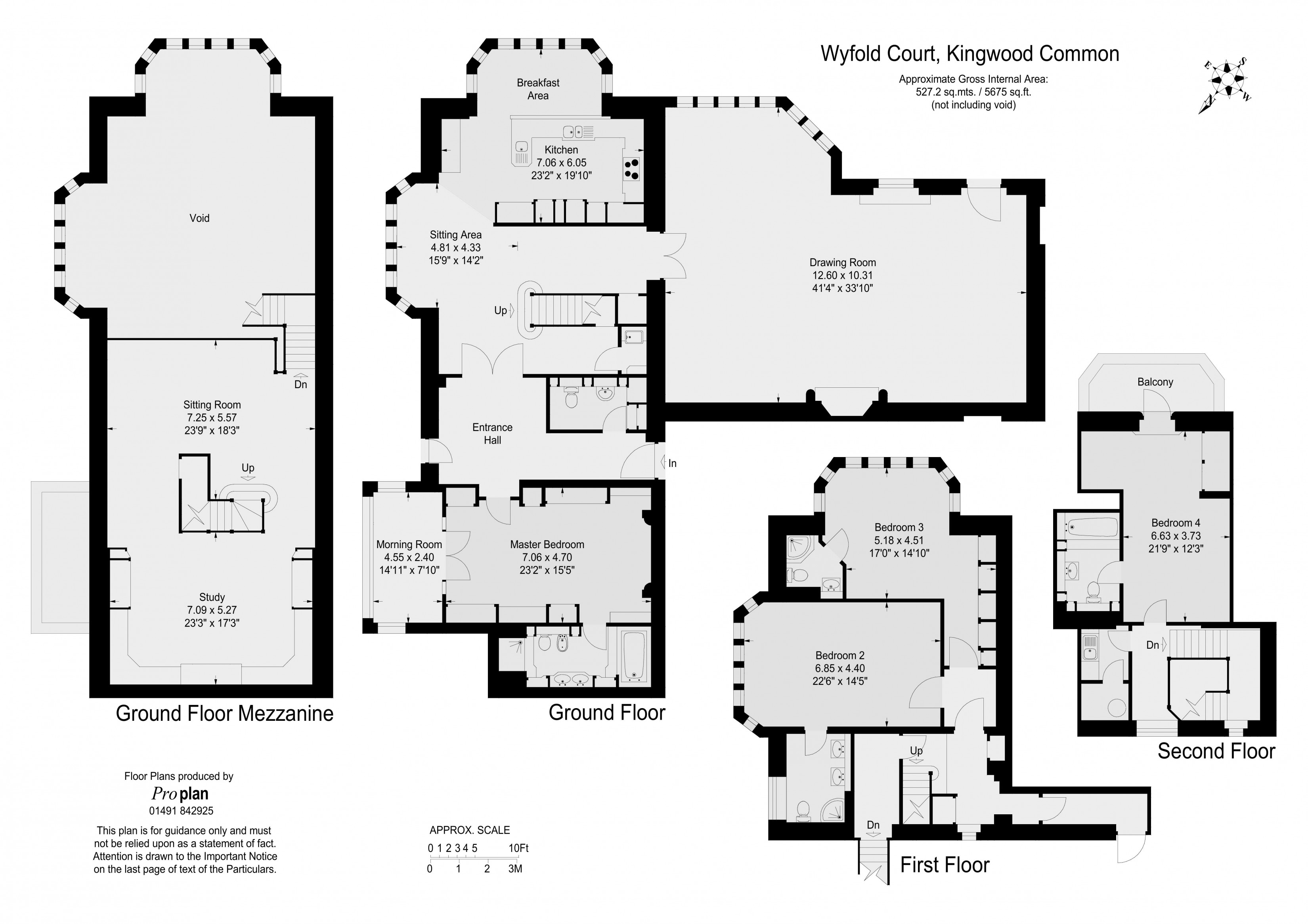 4 Bedrooms Flat for sale in Wyfold Court, Lime Avenue, Kingwood, Henley-On-Thames RG9