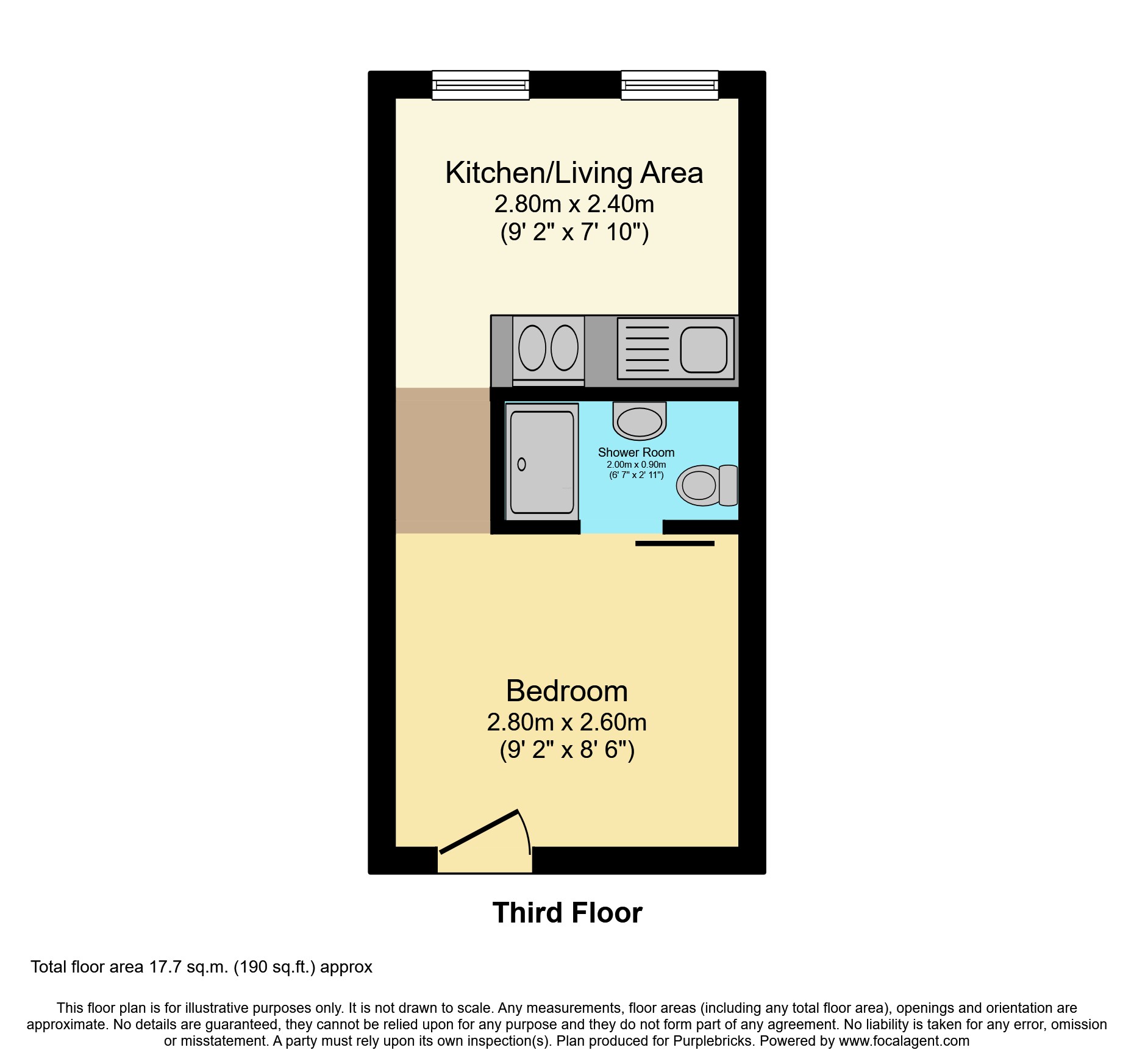 411 Sunbridge Halls, 178 Sunbridge Road, Bradford floorplan