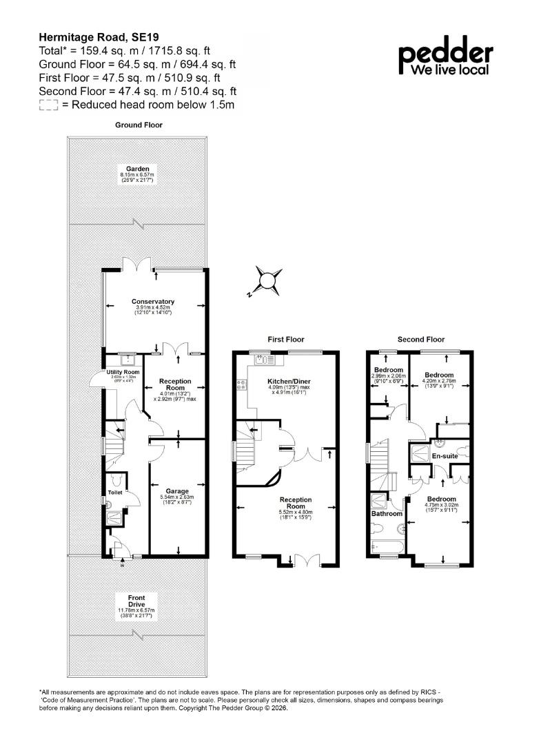 2J, Hermitage Road, London floorplan