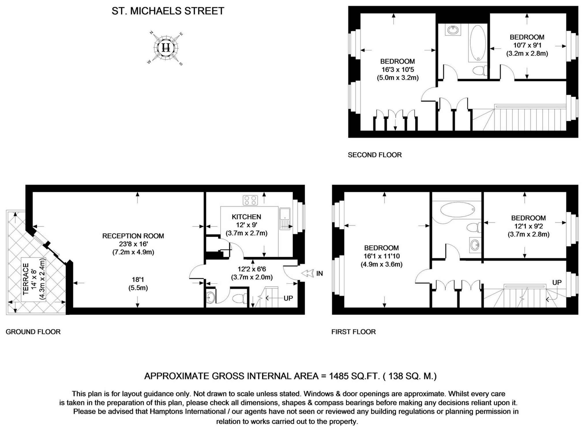 20, St Michaels Street, London floorplan
