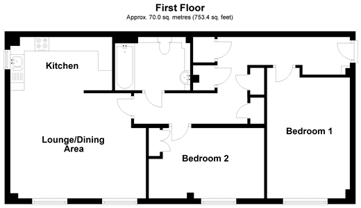 2 Bedrooms Flat for sale in Manor Street, Gillingham, Kent ME7