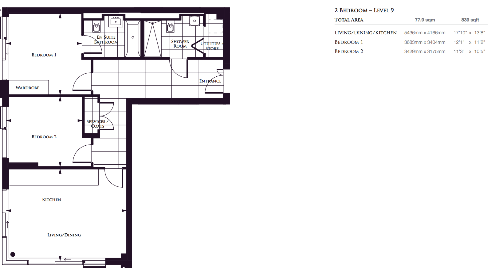 1, Radnor Terrace, Bridgeman House, London floorplan
