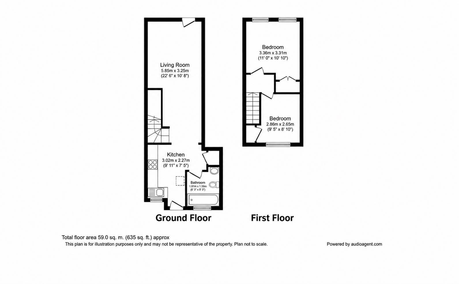 39, Hurst Lane, East Molesey floorplan