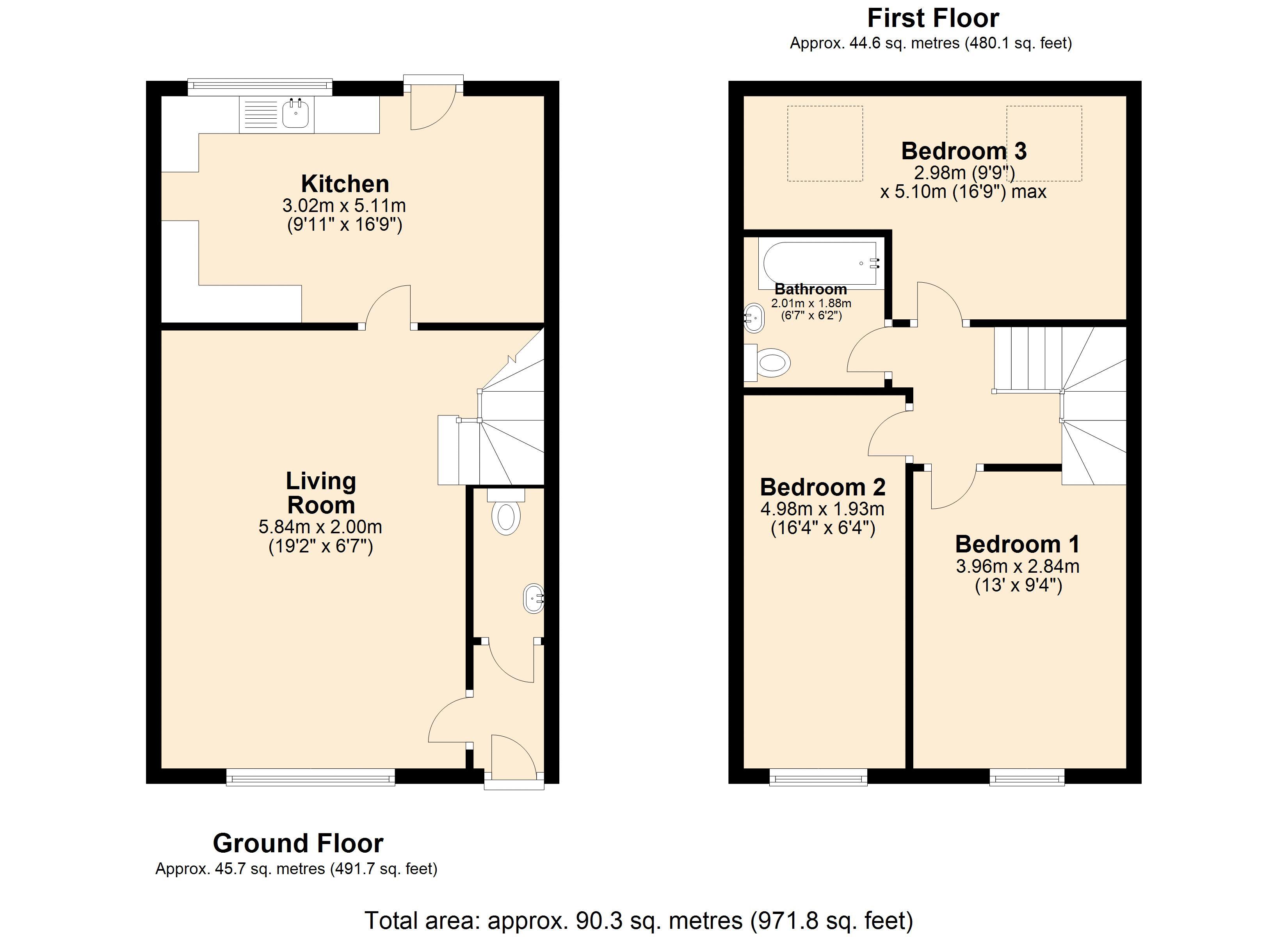 Waterloo Street, Clayton Le Moors, Accrington BB5, 3 bedroom terraced