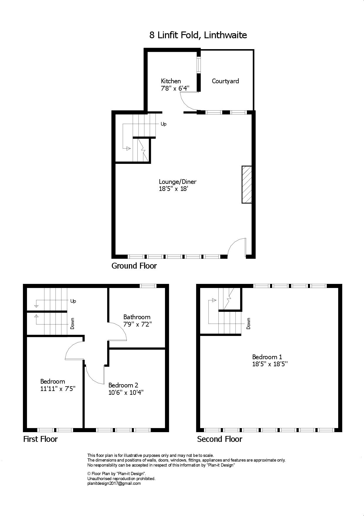 8, Linfit Fold, Huddersfield floorplan