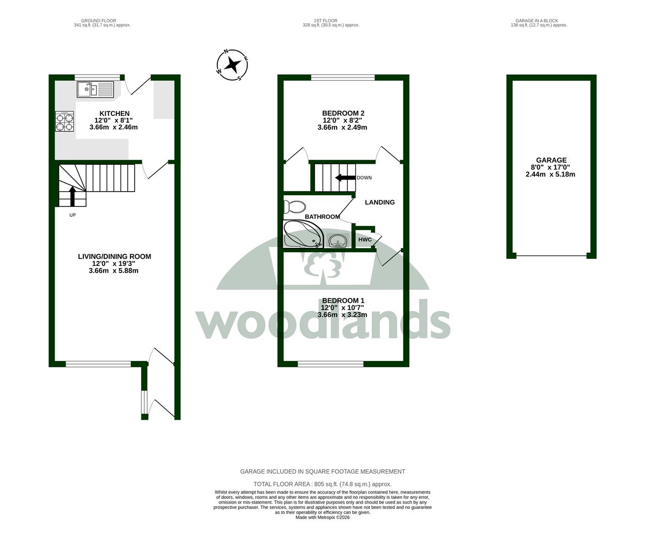 47, The Pines, Horsham floorplan