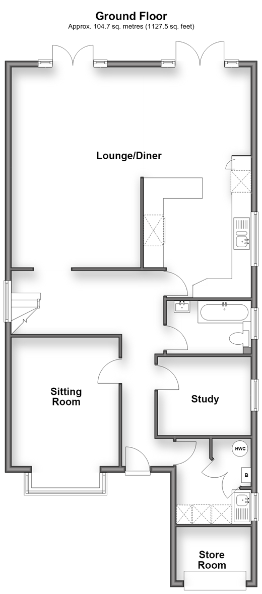 Wolverton Gardens, Horley floorplan
