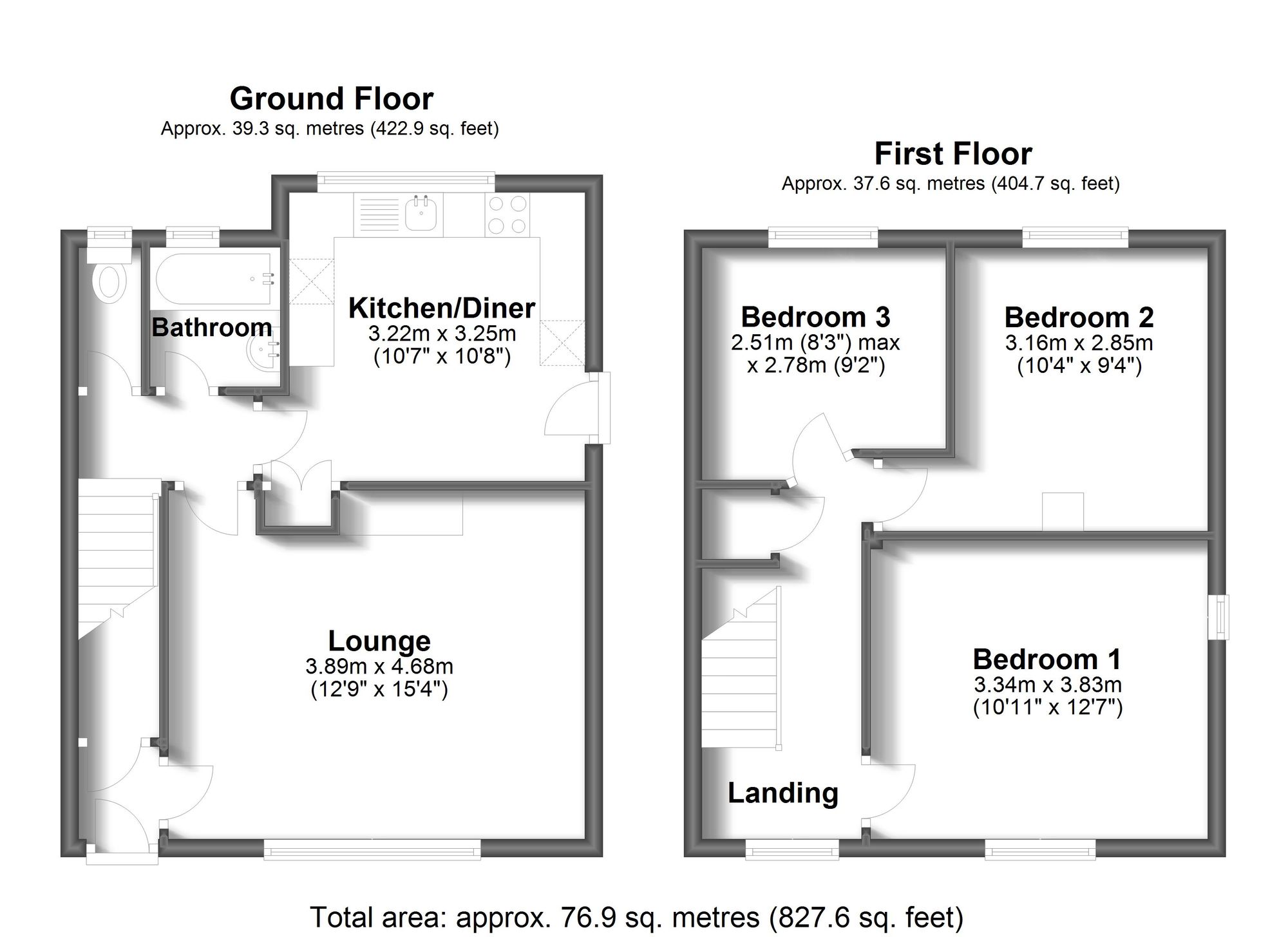 12 Neale Bank, Chesterfield floorplan