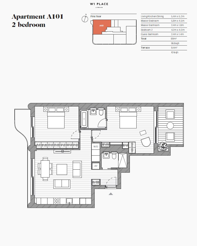 A101, 204, Great Portland Street, London floorplan