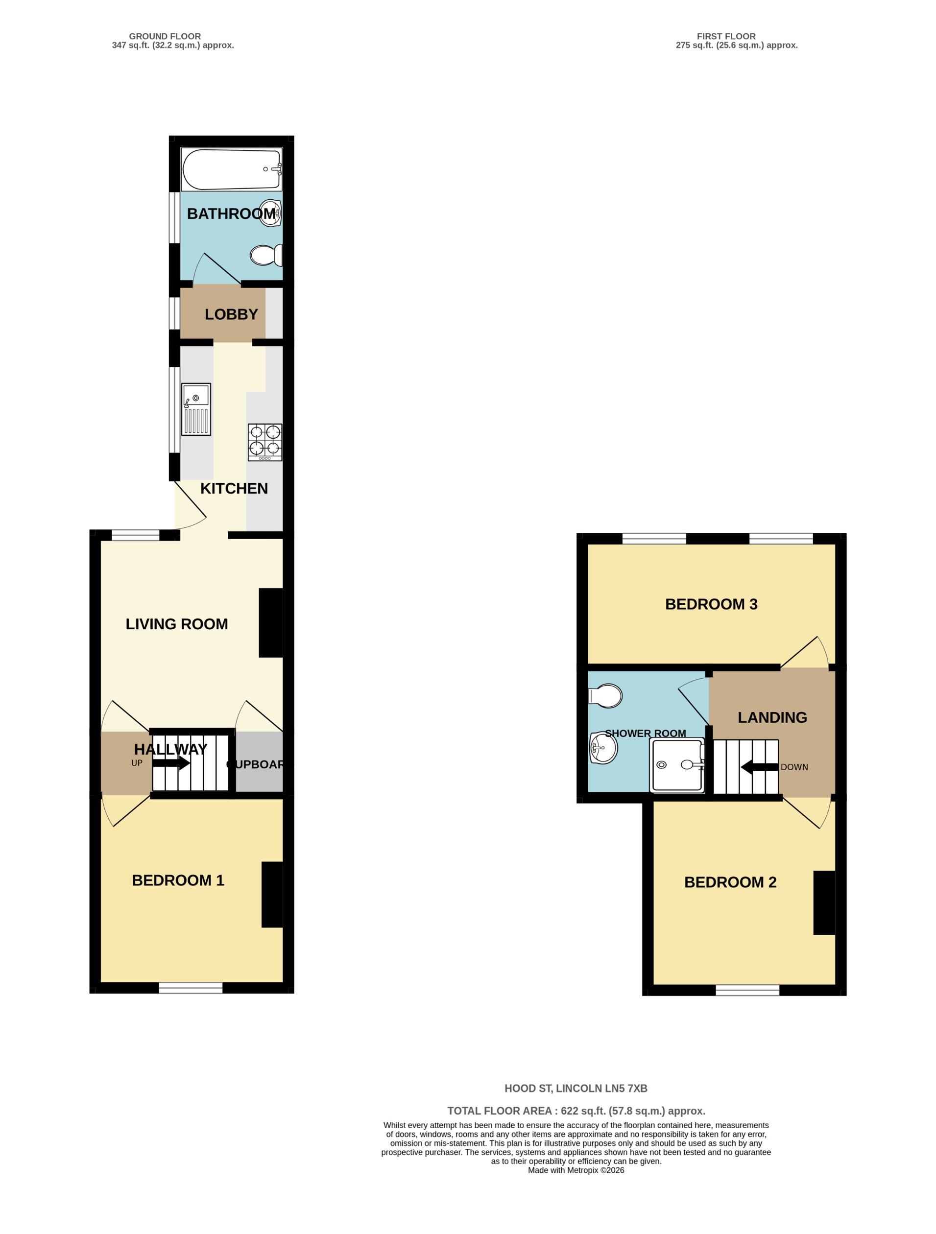 17, Hood Street, Lincoln floorplan