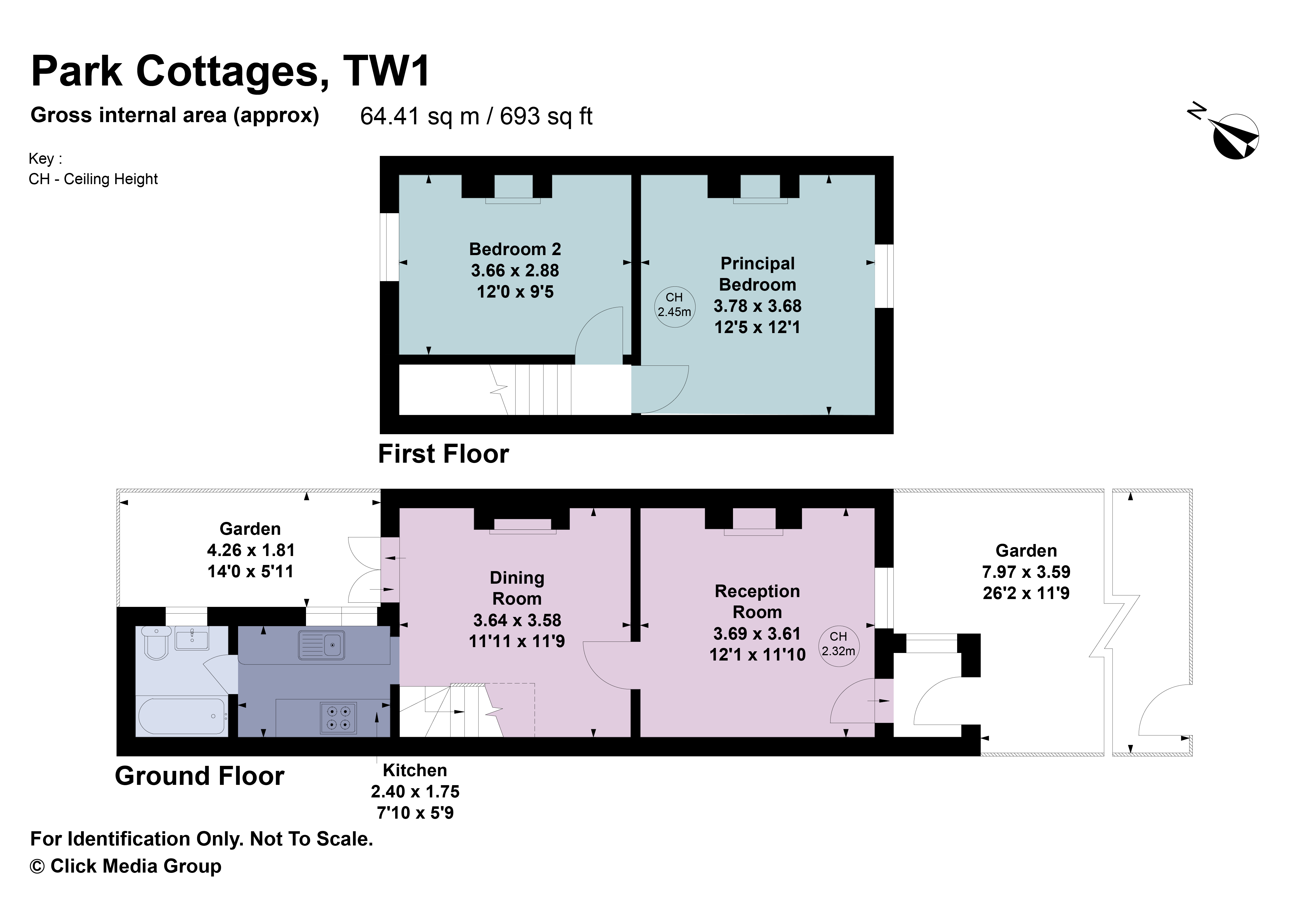 5 Park Cottages,, Crown Road, Twickenham floorplan