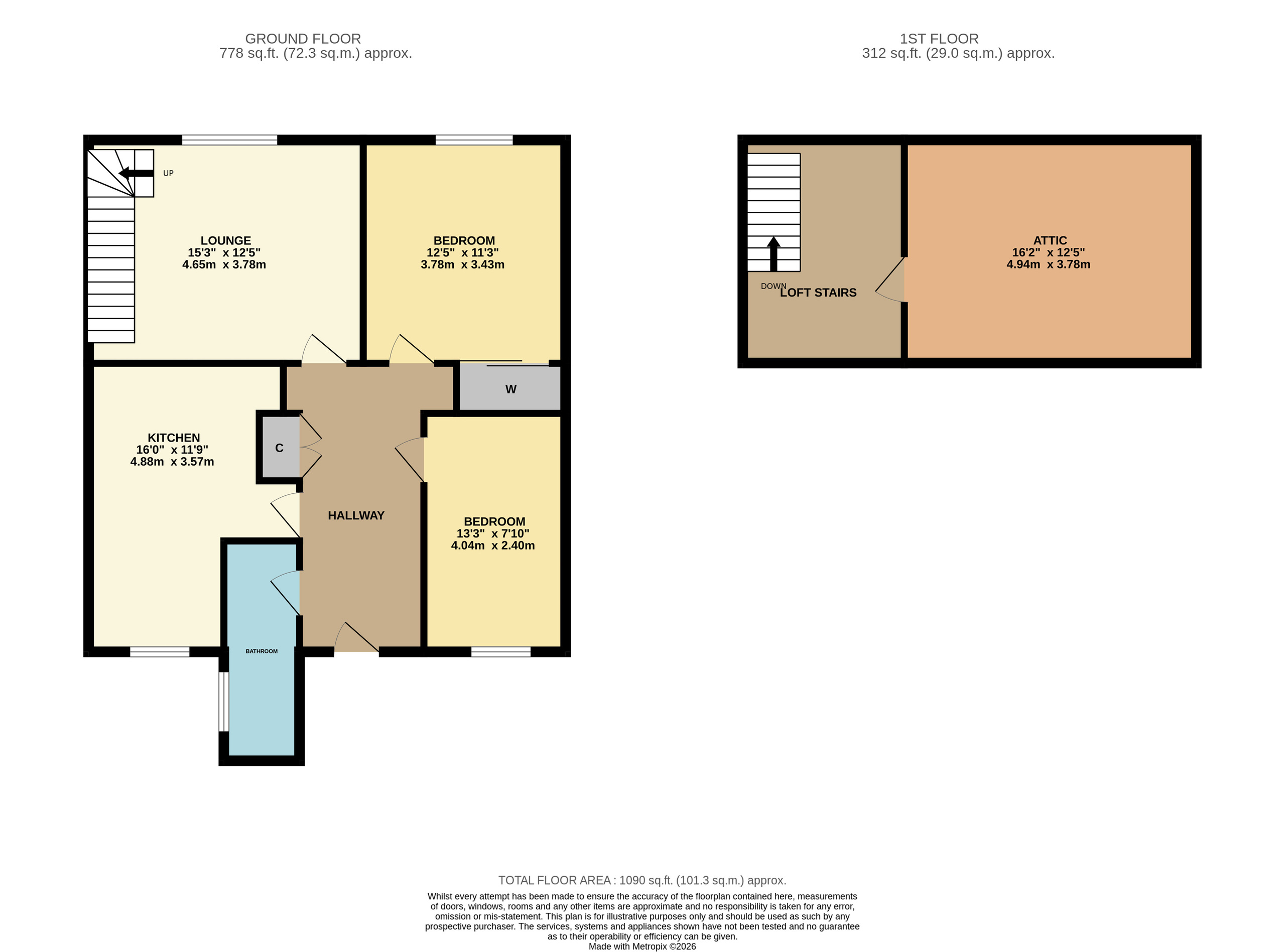 274C Muiryhall Street East, Coatbridge floorplan