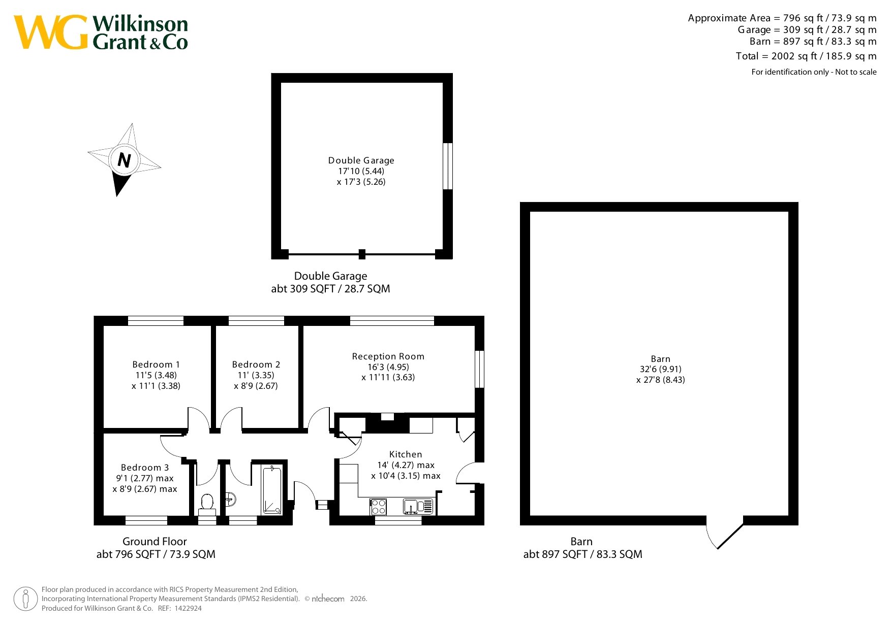 The Bungalow, Upton Pyne floorplan