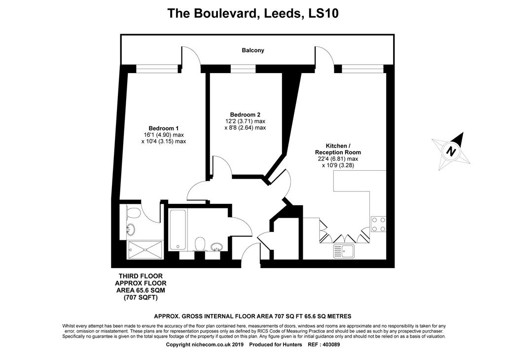 2 Bedrooms Flat for sale in The Boulevard, Leeds LS10