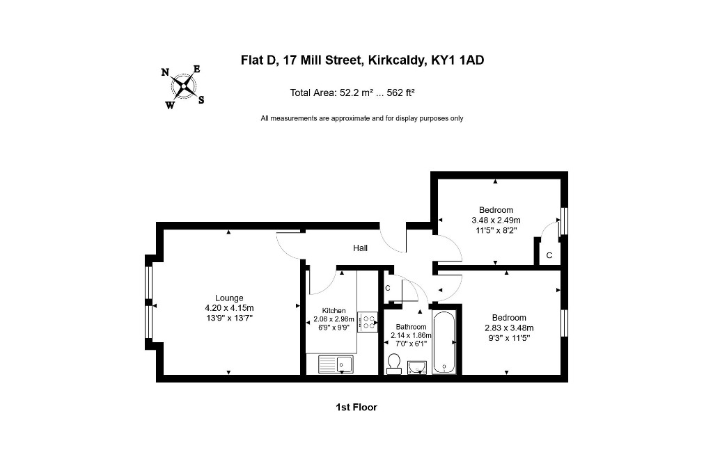 17d, Mill Street, Kirkcaldy floorplan