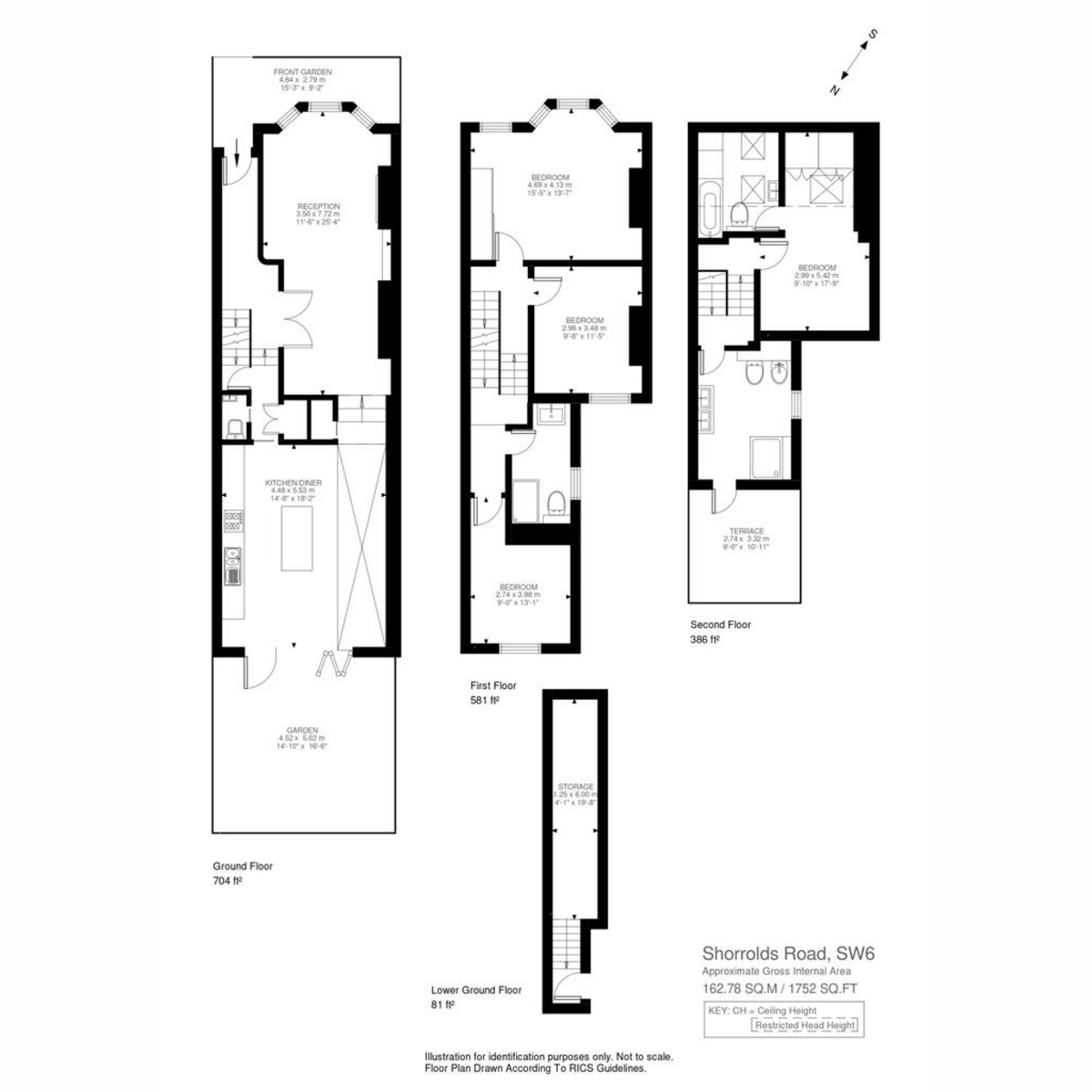 74, Shorrolds Road, London floorplan