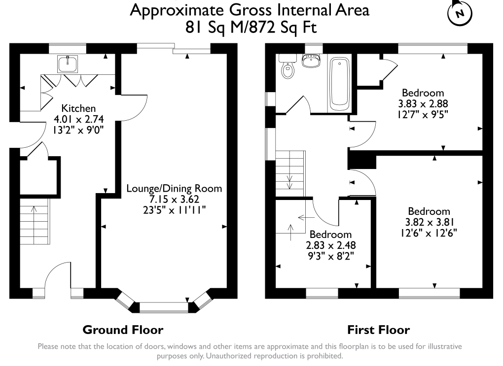 15, Swarcliffe Bank, Leeds floorplan