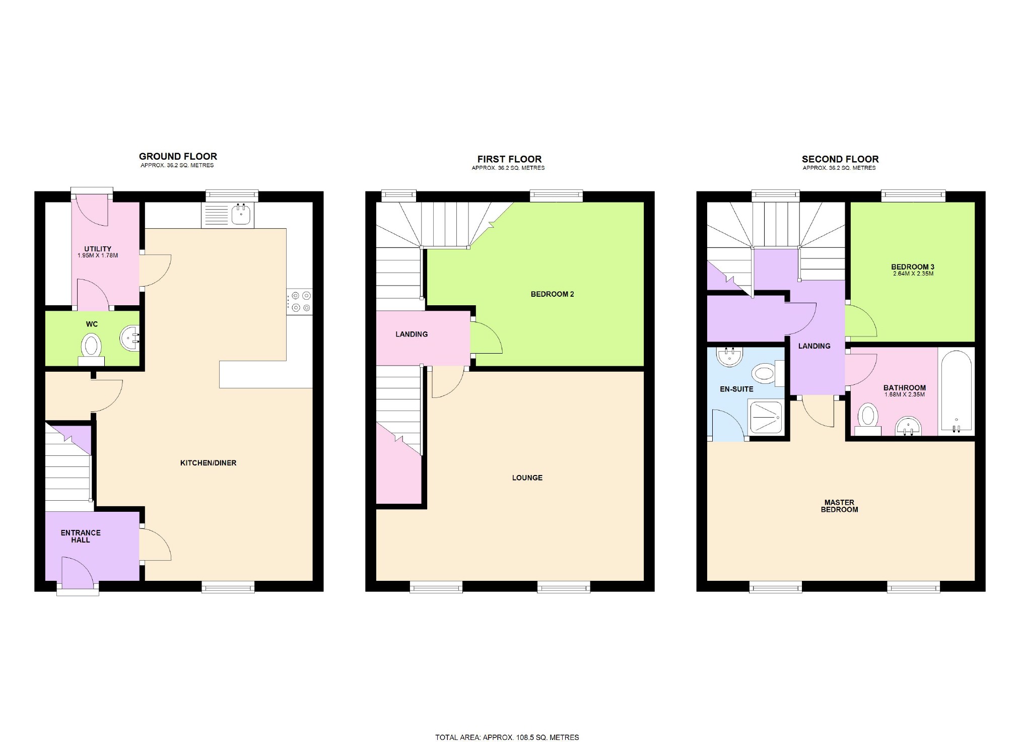 3 Bedrooms Town house for sale in Bramley Way, Misterton, South Yorkshire DN10