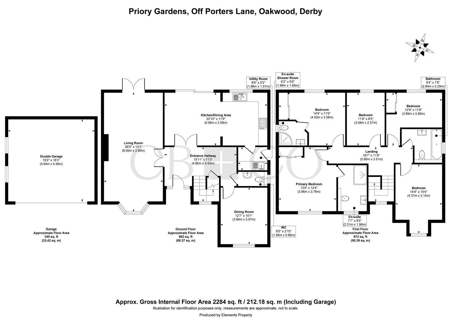 10, Priory Gardens, Derby floorplan