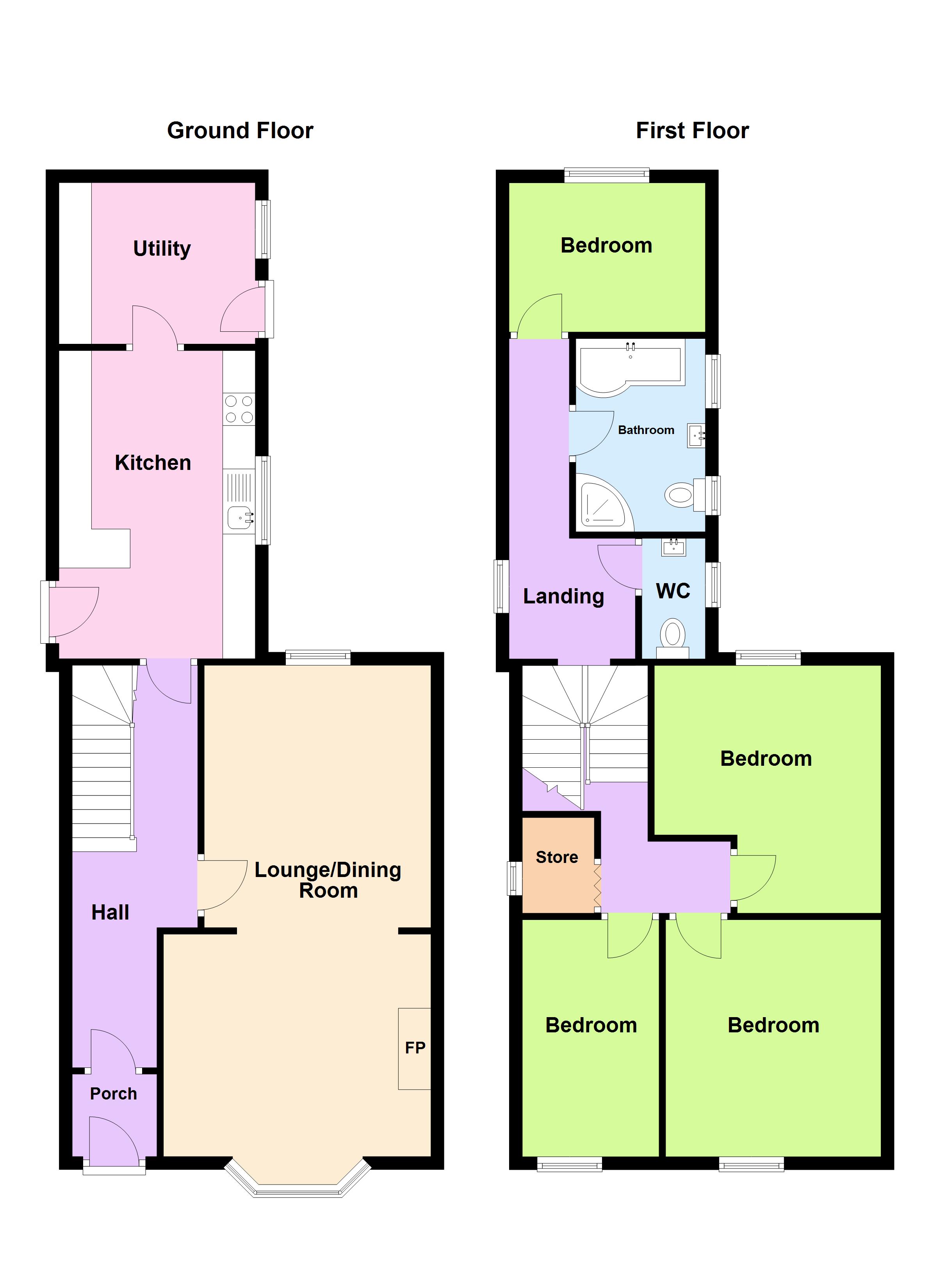 8, Woodbine Terrace, Pembrokeshire floorplan